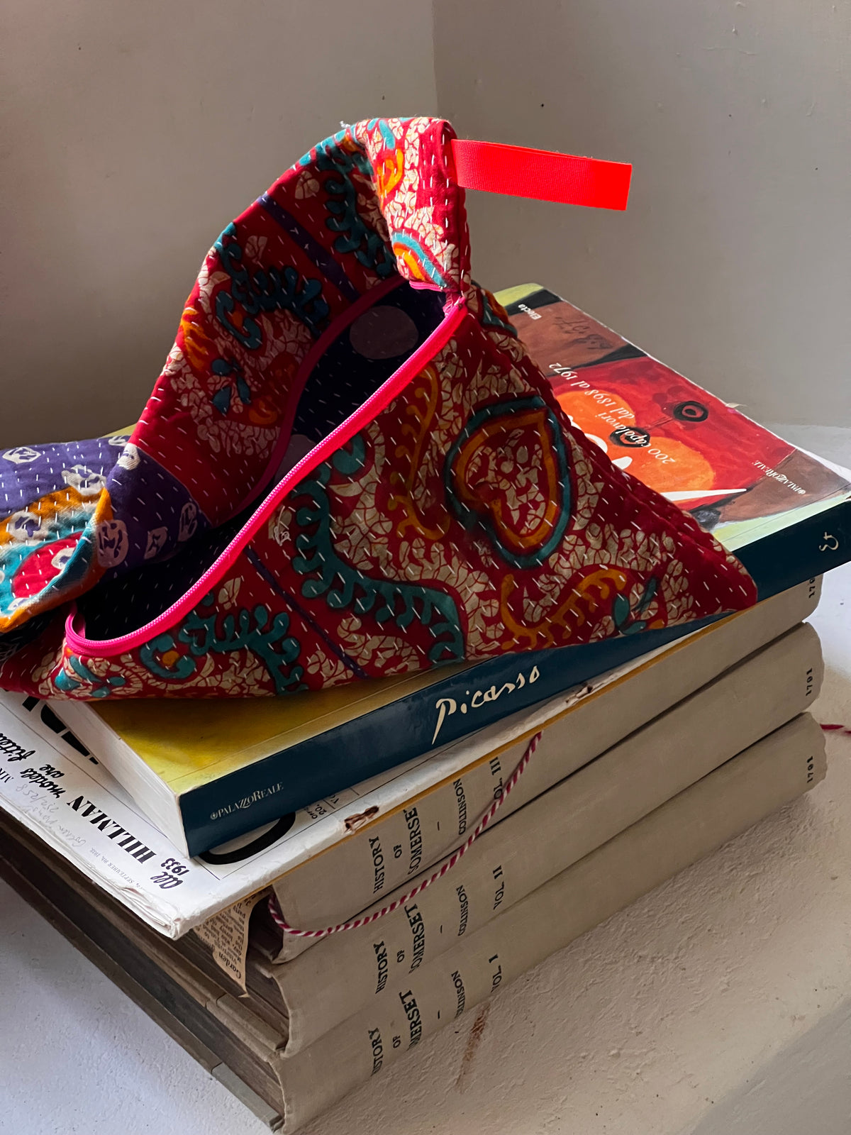 Small Batch Kantha Clutch ~ Colourful Kantha