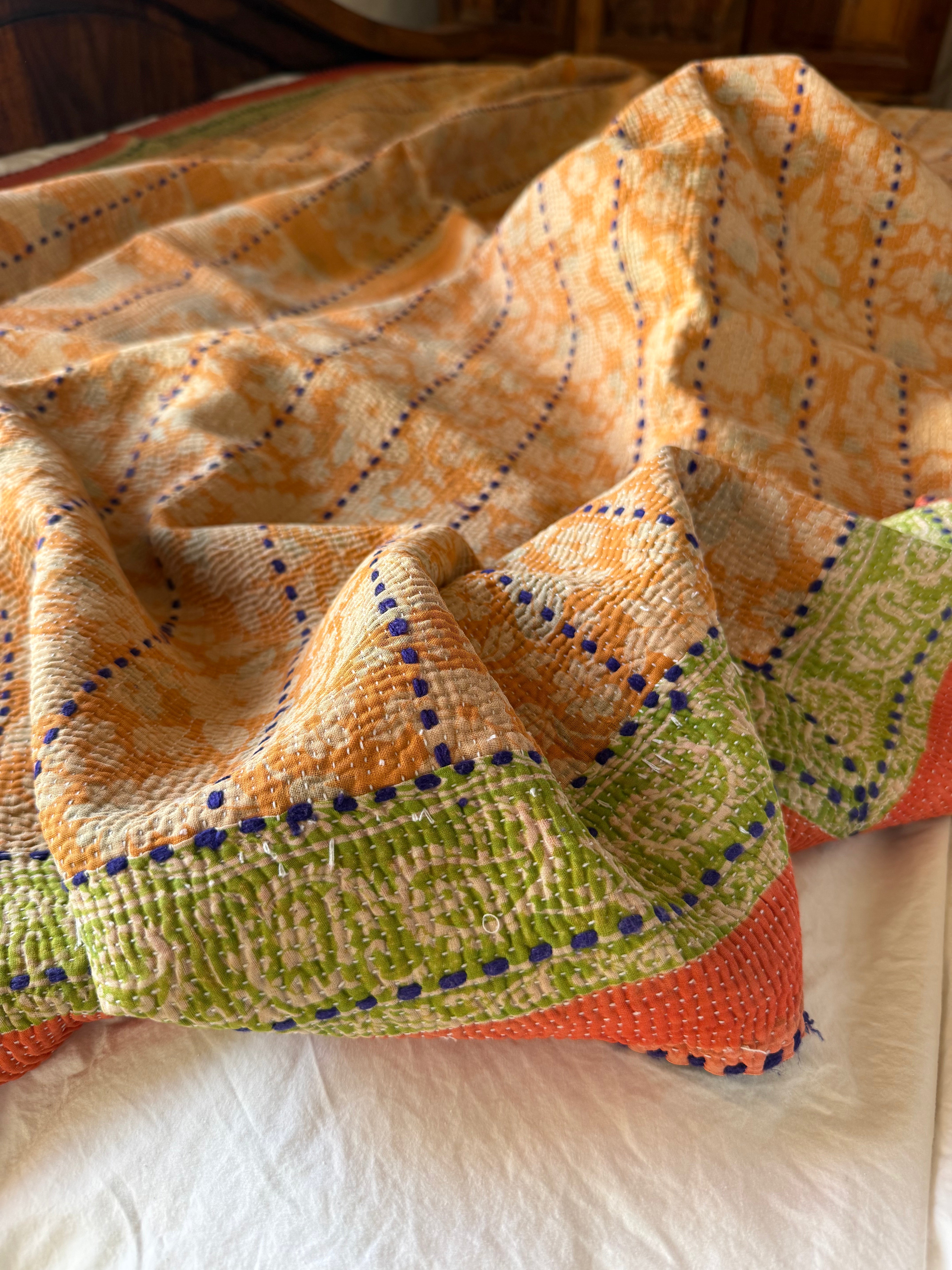 Kantha Quilt ~ Autumn1