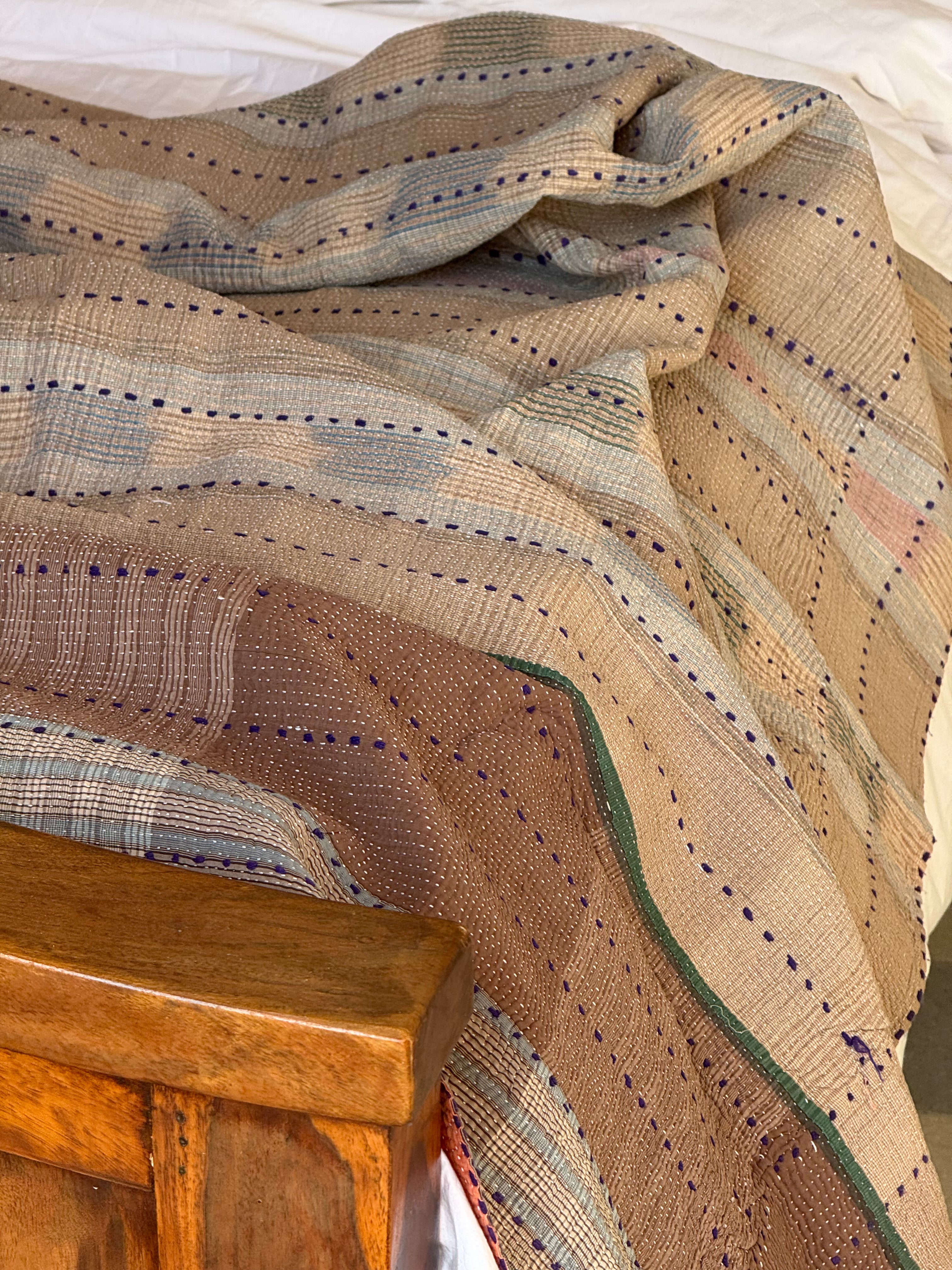 Kantha Quilt ~ Autumn1