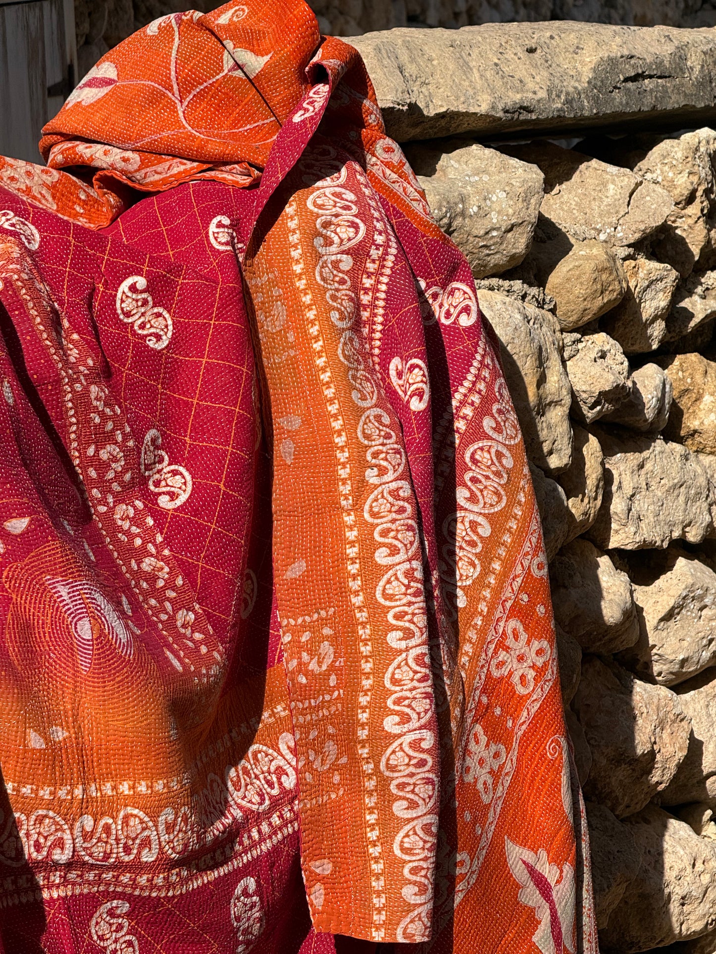 Kantha Quilt ~ Scarlette