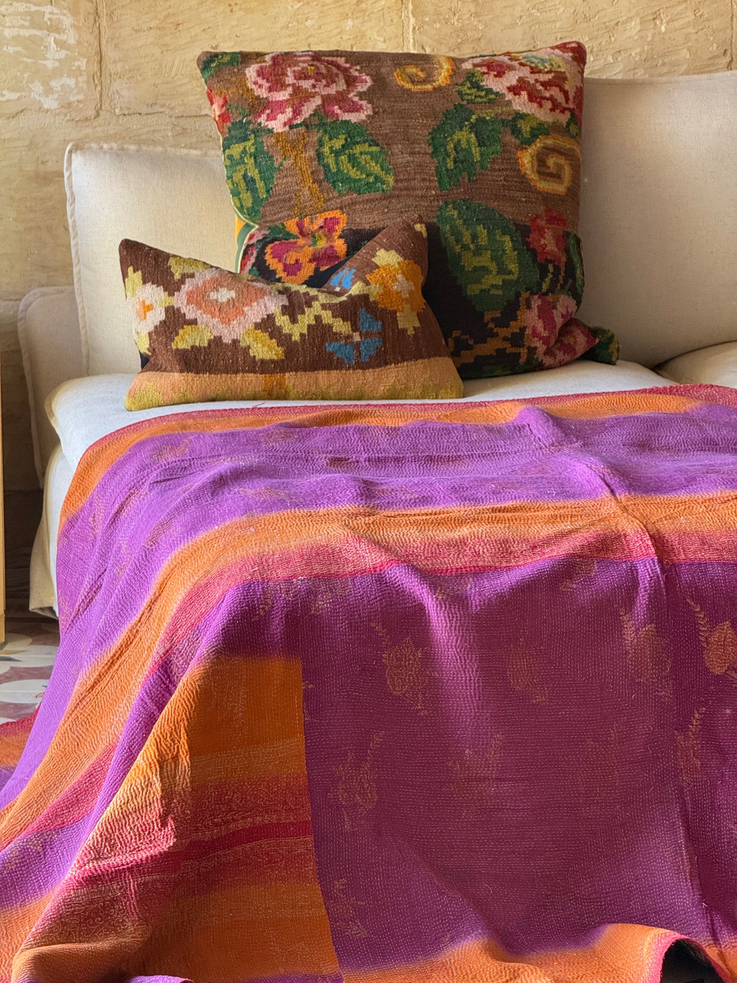 Kantha Quilt ~ Claudine
