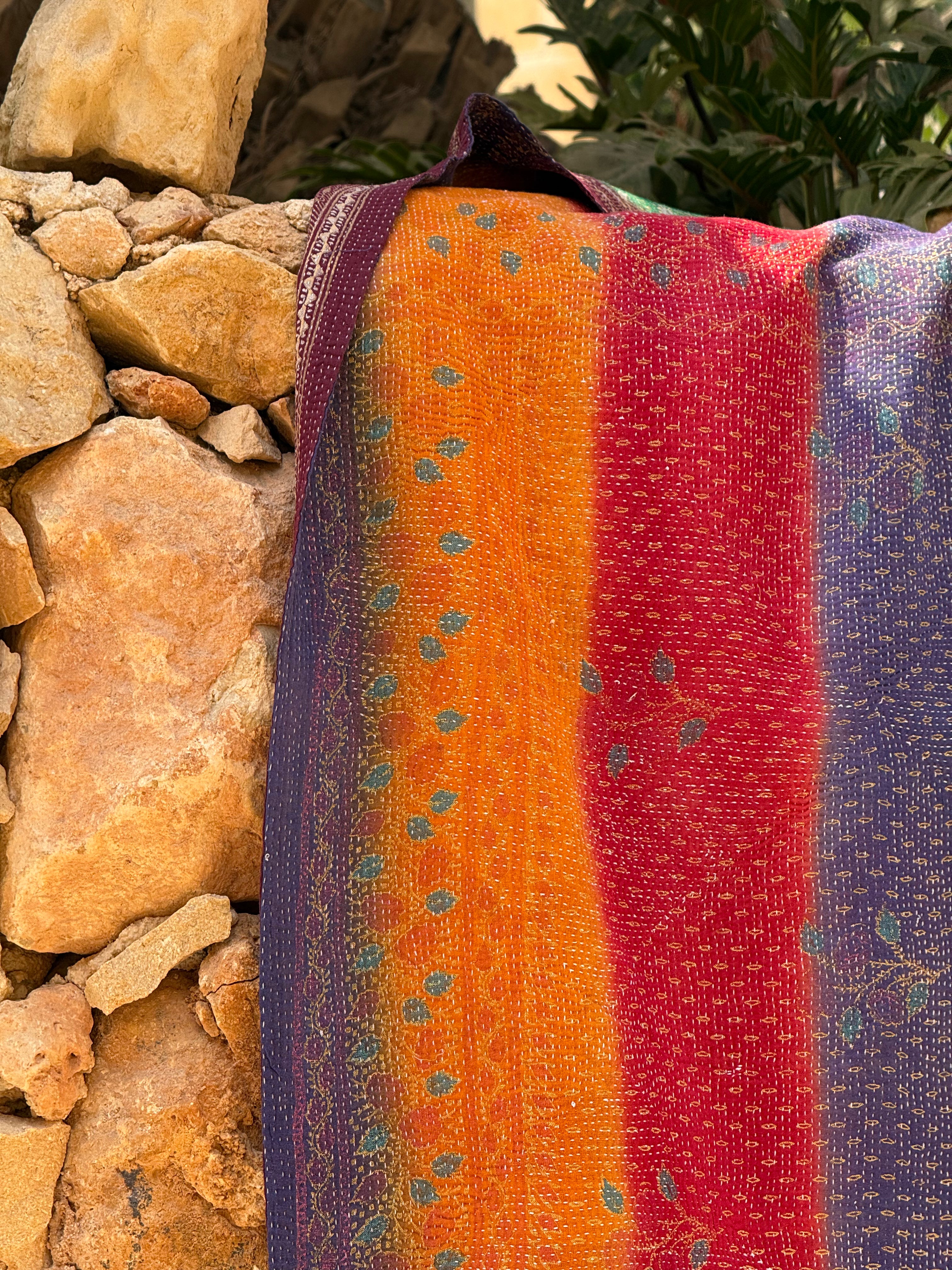 Kantha Quilt ~ Joy