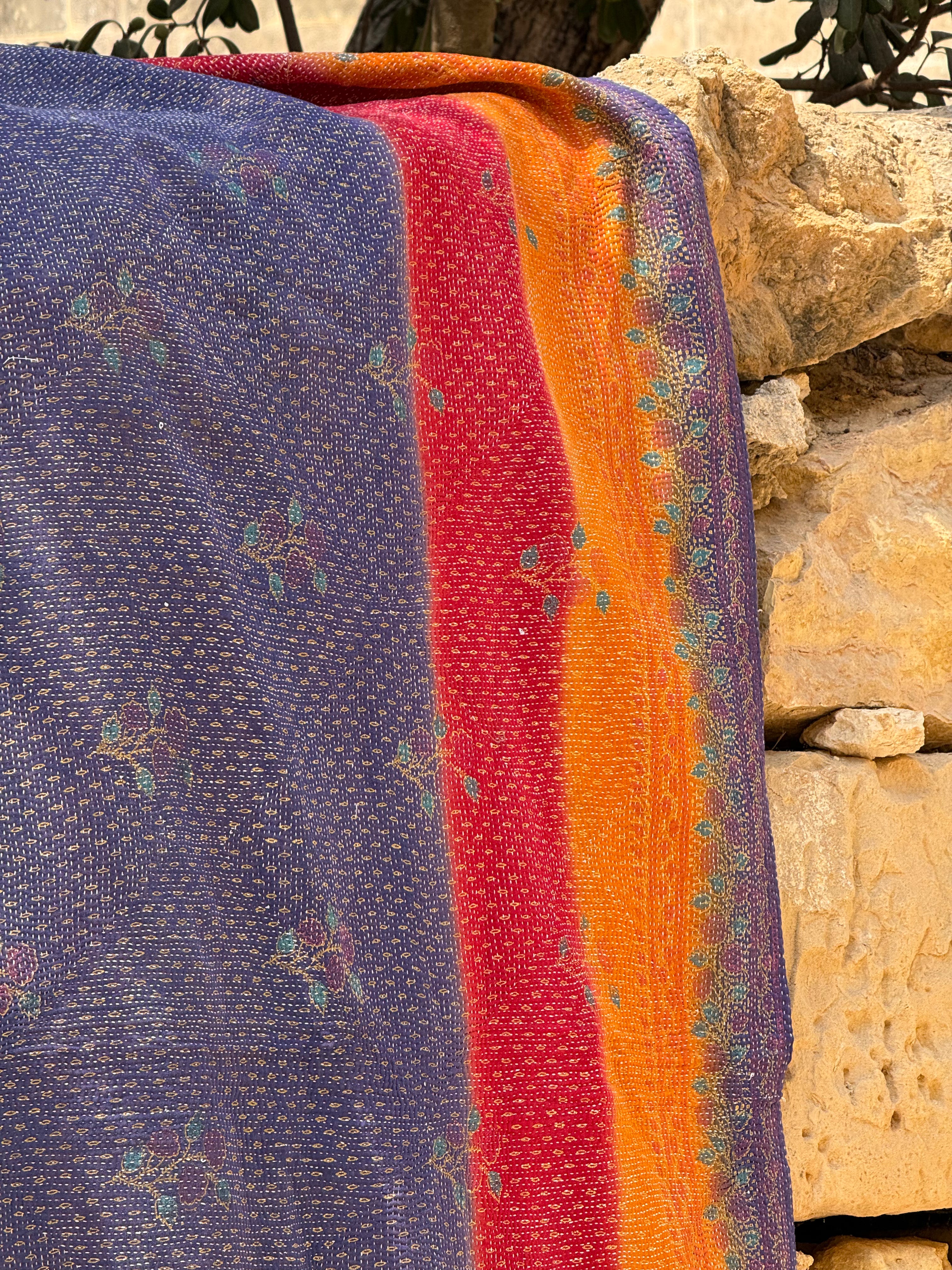 Kantha Quilt ~ Joy