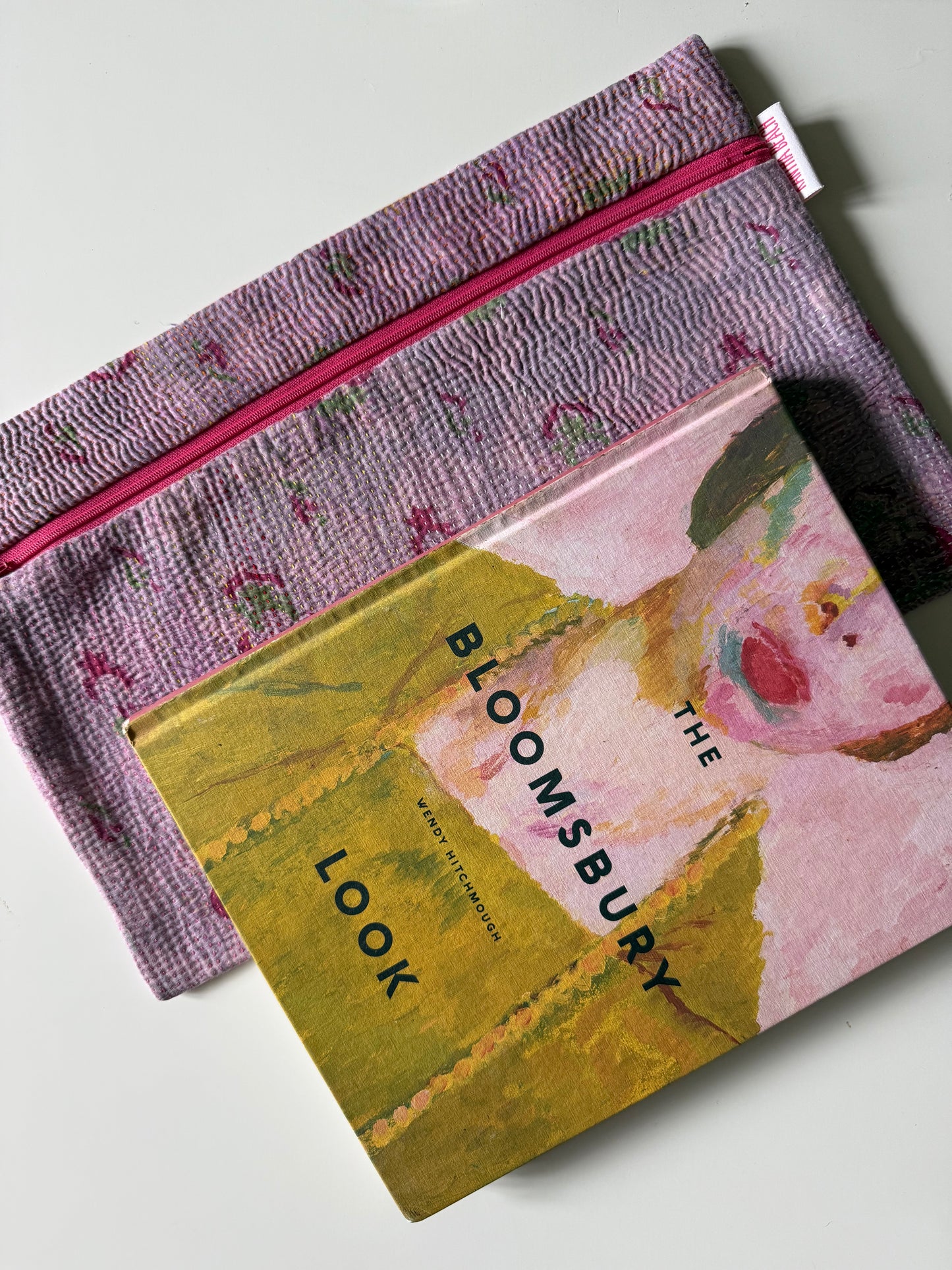 Small Batch Kantha Clutch ~ Soft Lilac