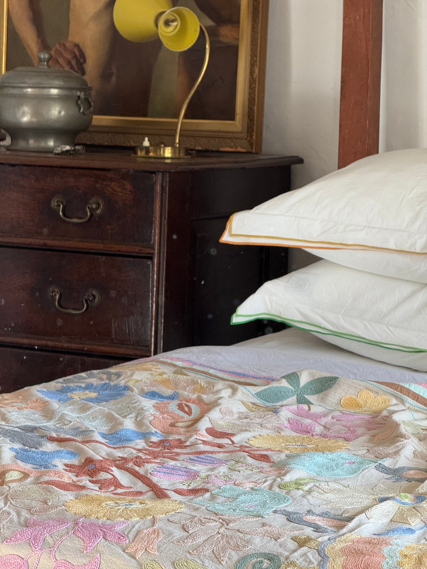 Folk  SUZANI ~ Heirloom Pastels