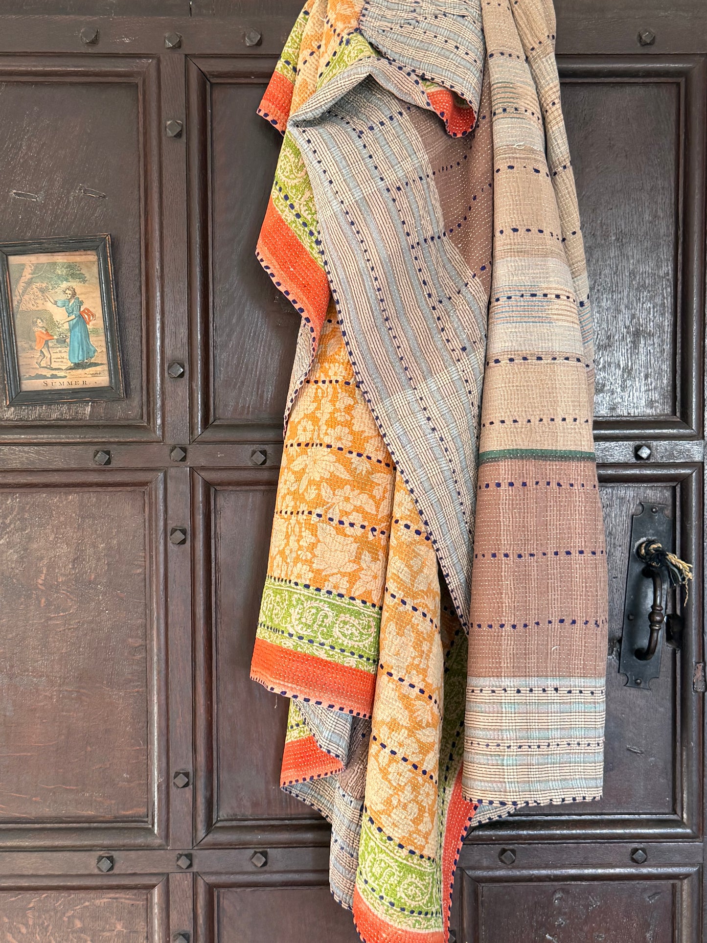 Kantha Quilt ~ Savanna