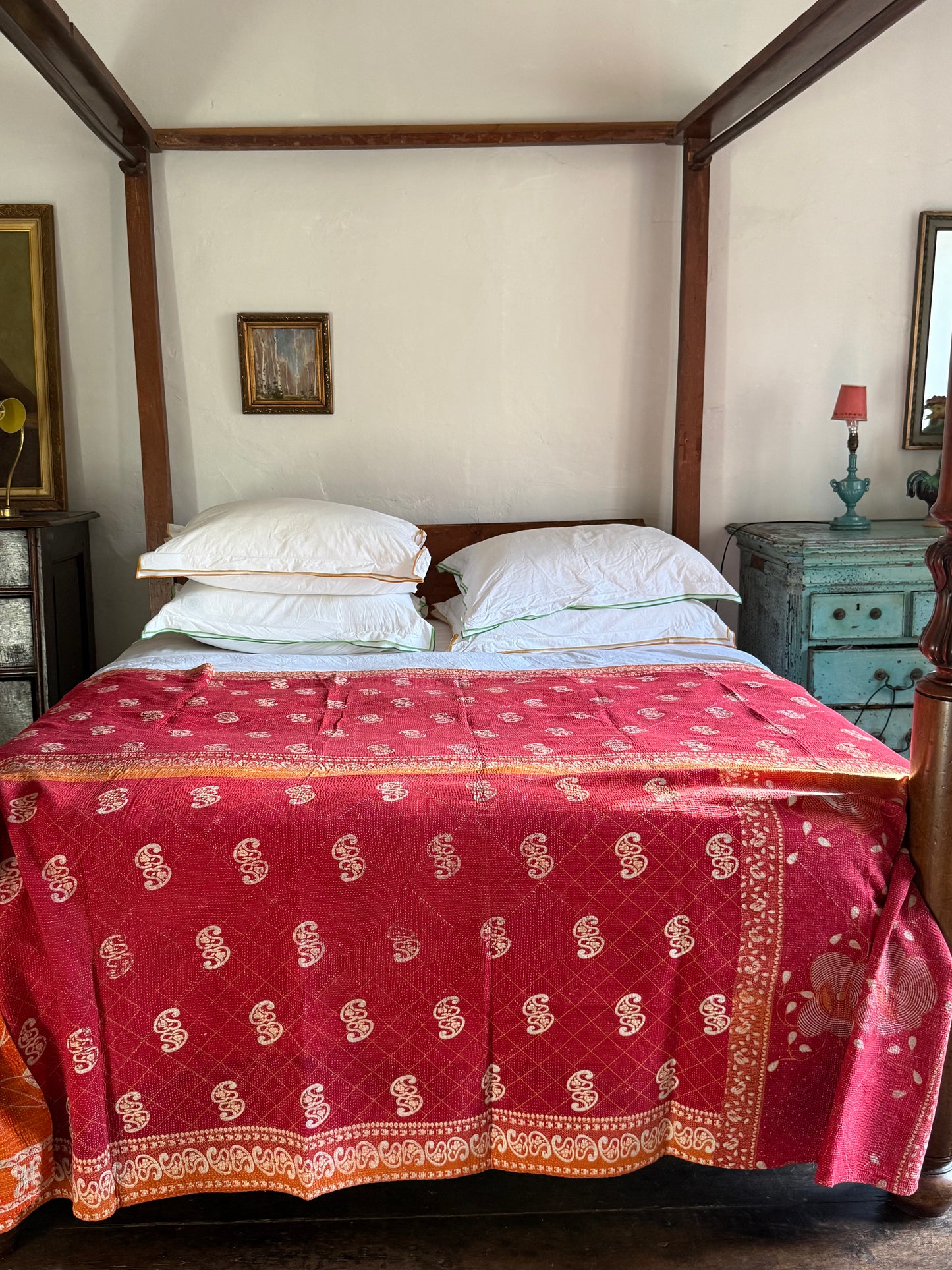 Kantha Quilt ~ Scarlette