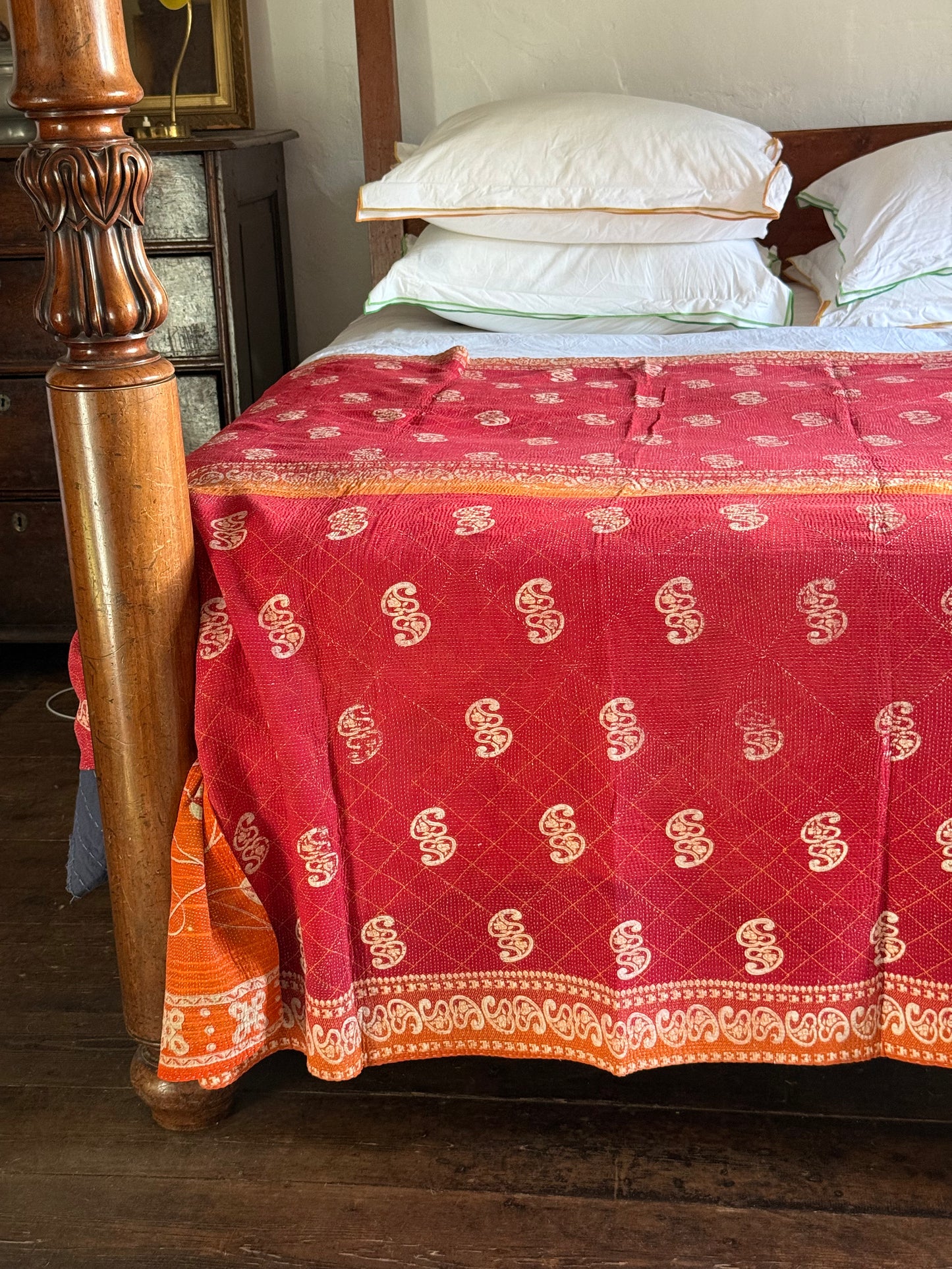Kantha Quilt ~ Scarlette