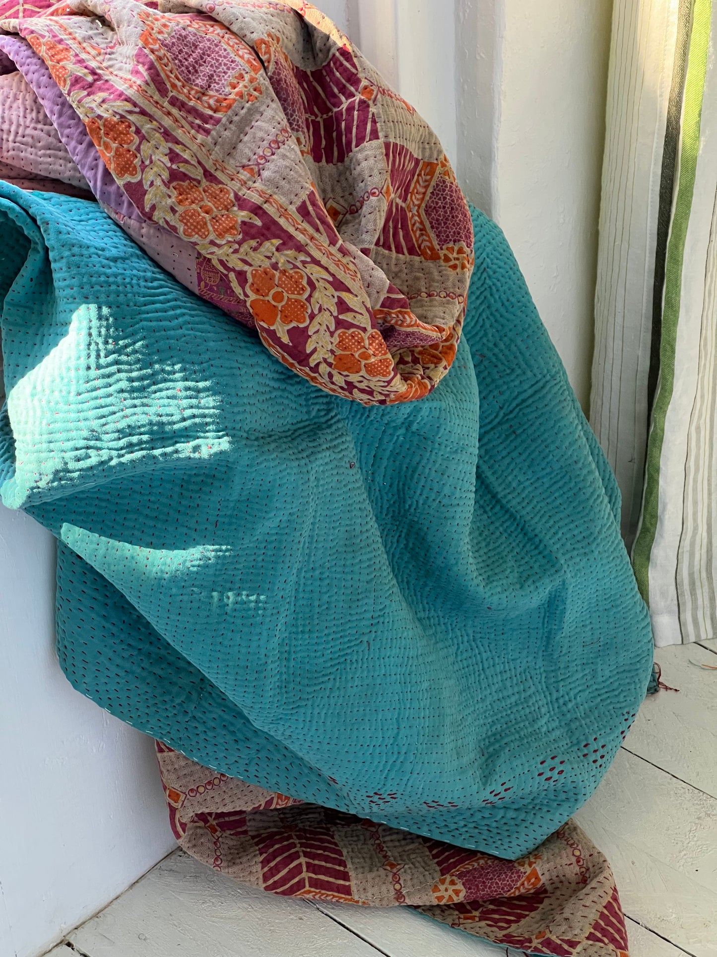 Kantha Quilt ~ Dolores