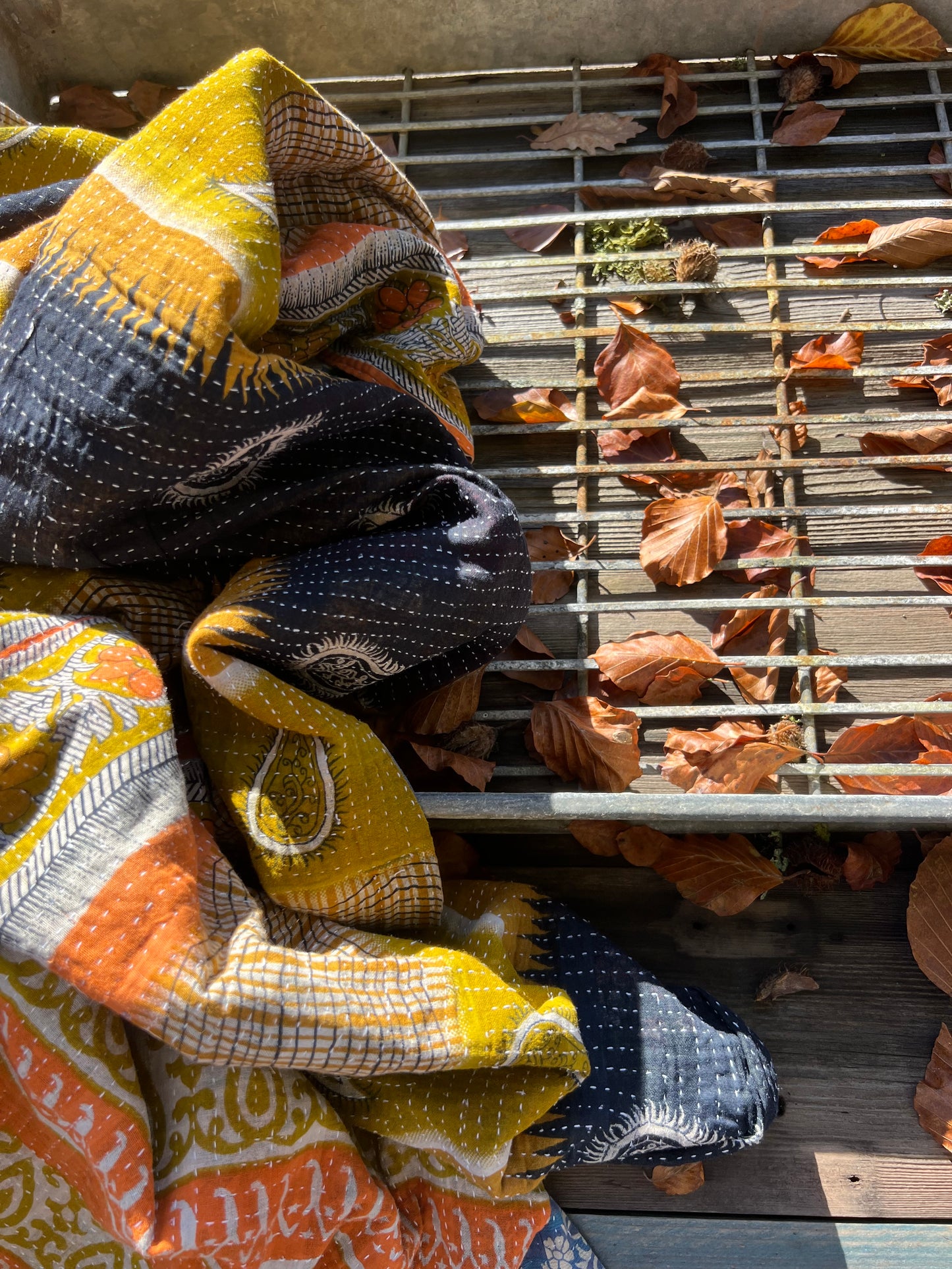 Kantha Quilt ~ Autumn