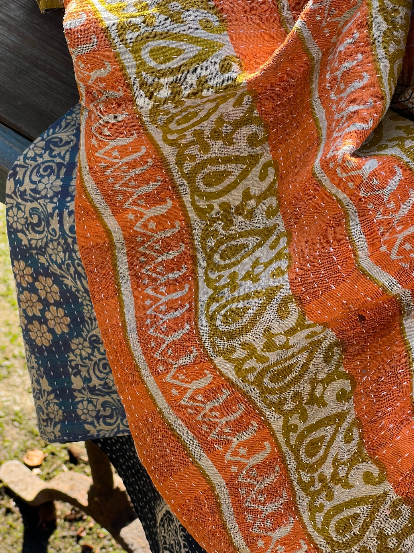 Kantha Quilt ~ Autumn