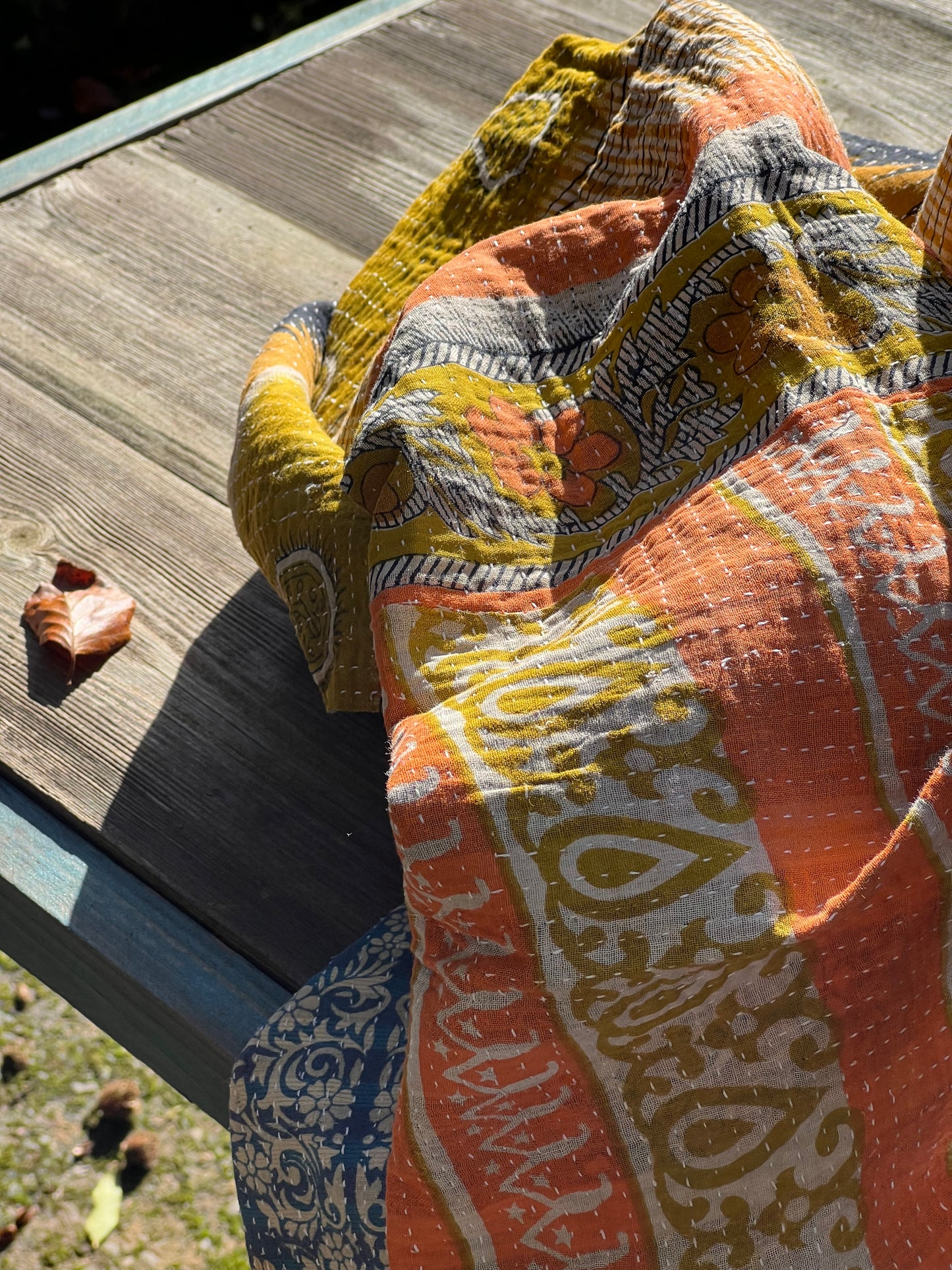 Kantha Quilt ~ Autumn