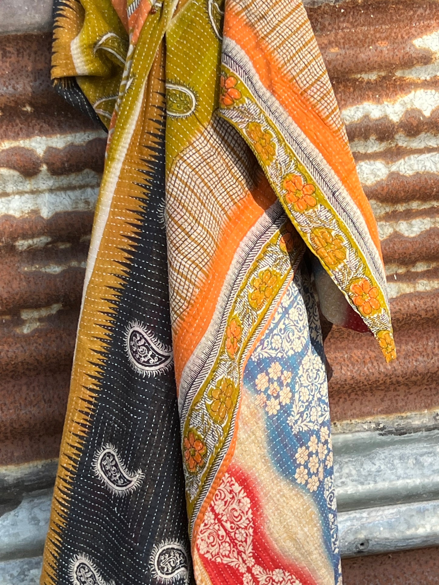 Kantha Quilt ~ Autumn