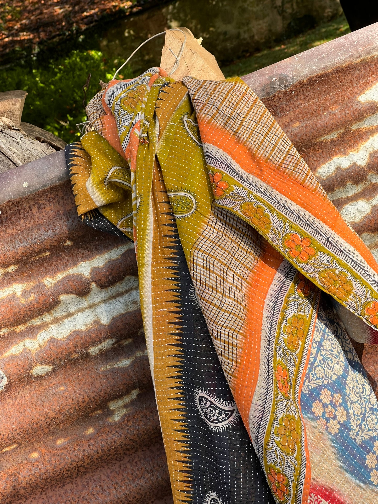 Kantha Quilt ~ Autumn