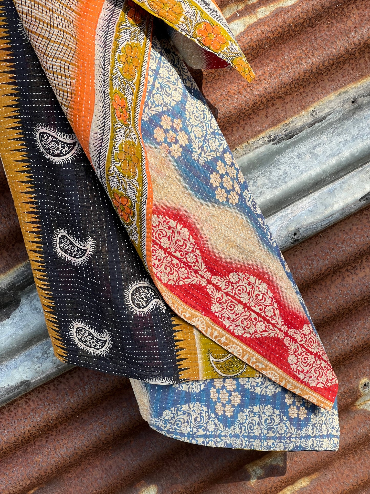 Kantha Quilt ~ Autumn