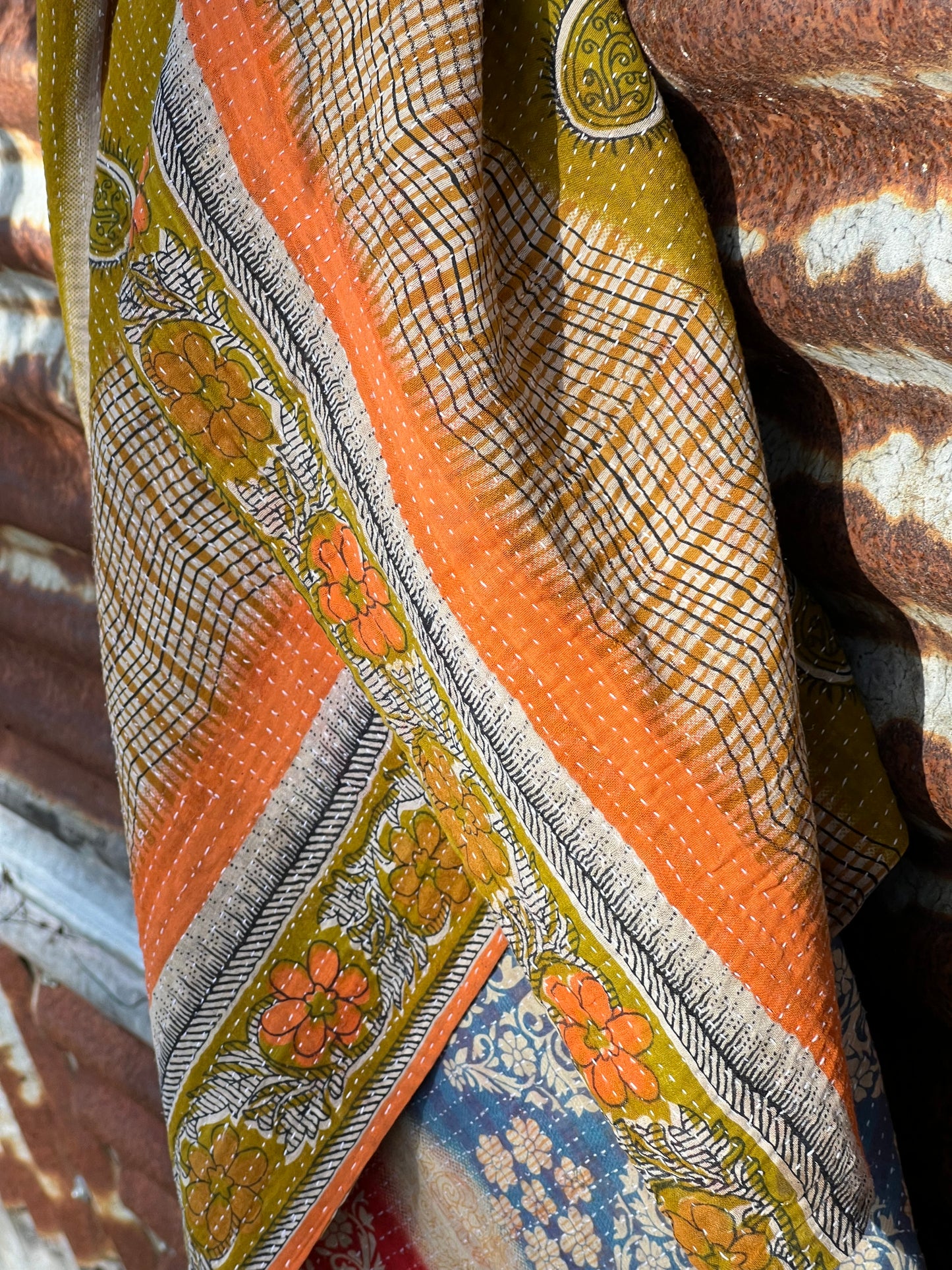 Kantha Quilt ~ Autumn