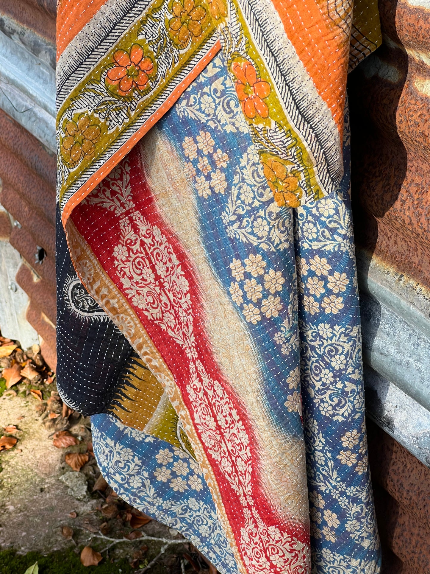 Kantha Quilt ~ Autumn