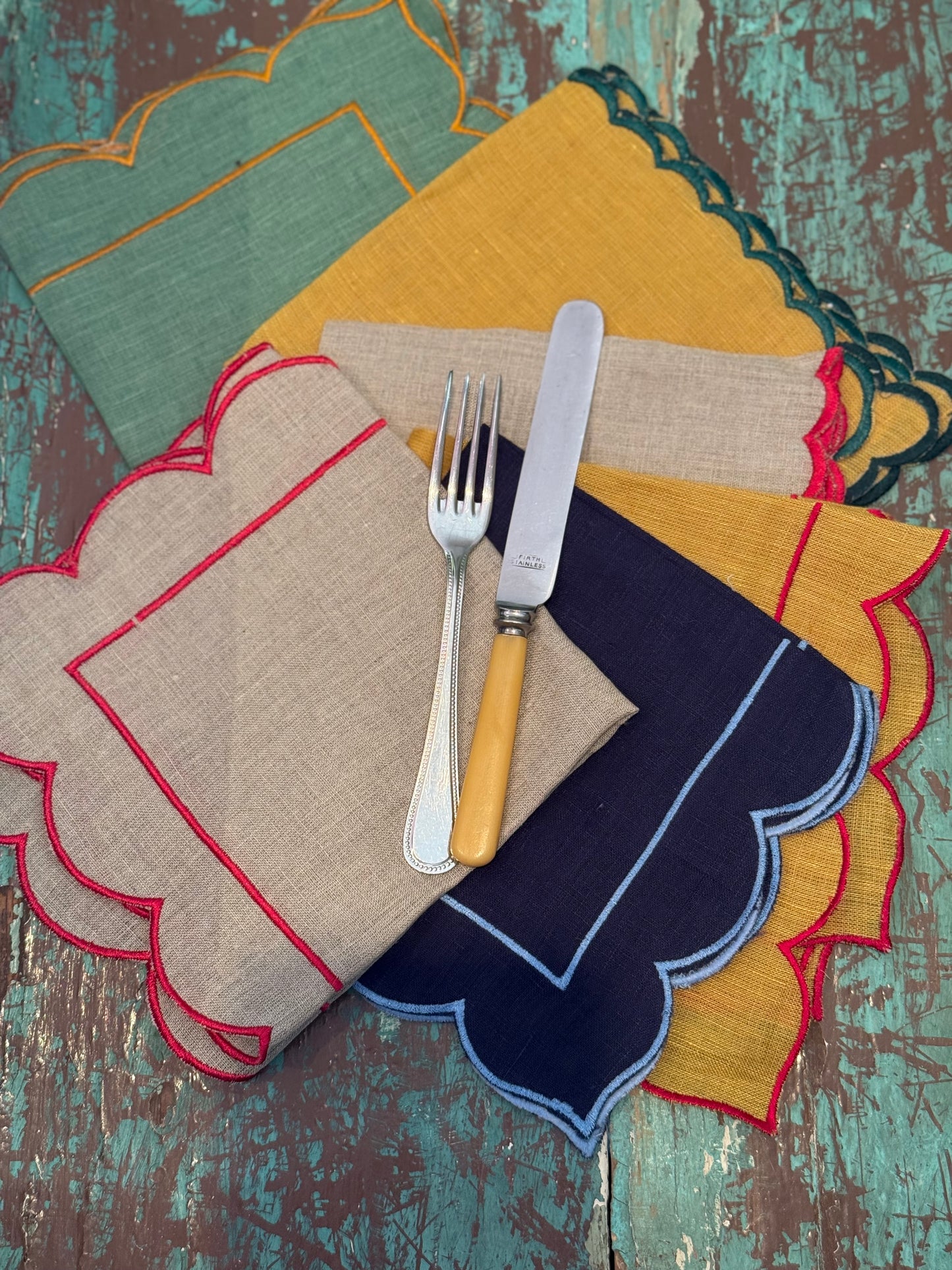 Table Linen ~ Set of 6 Linen Napkins