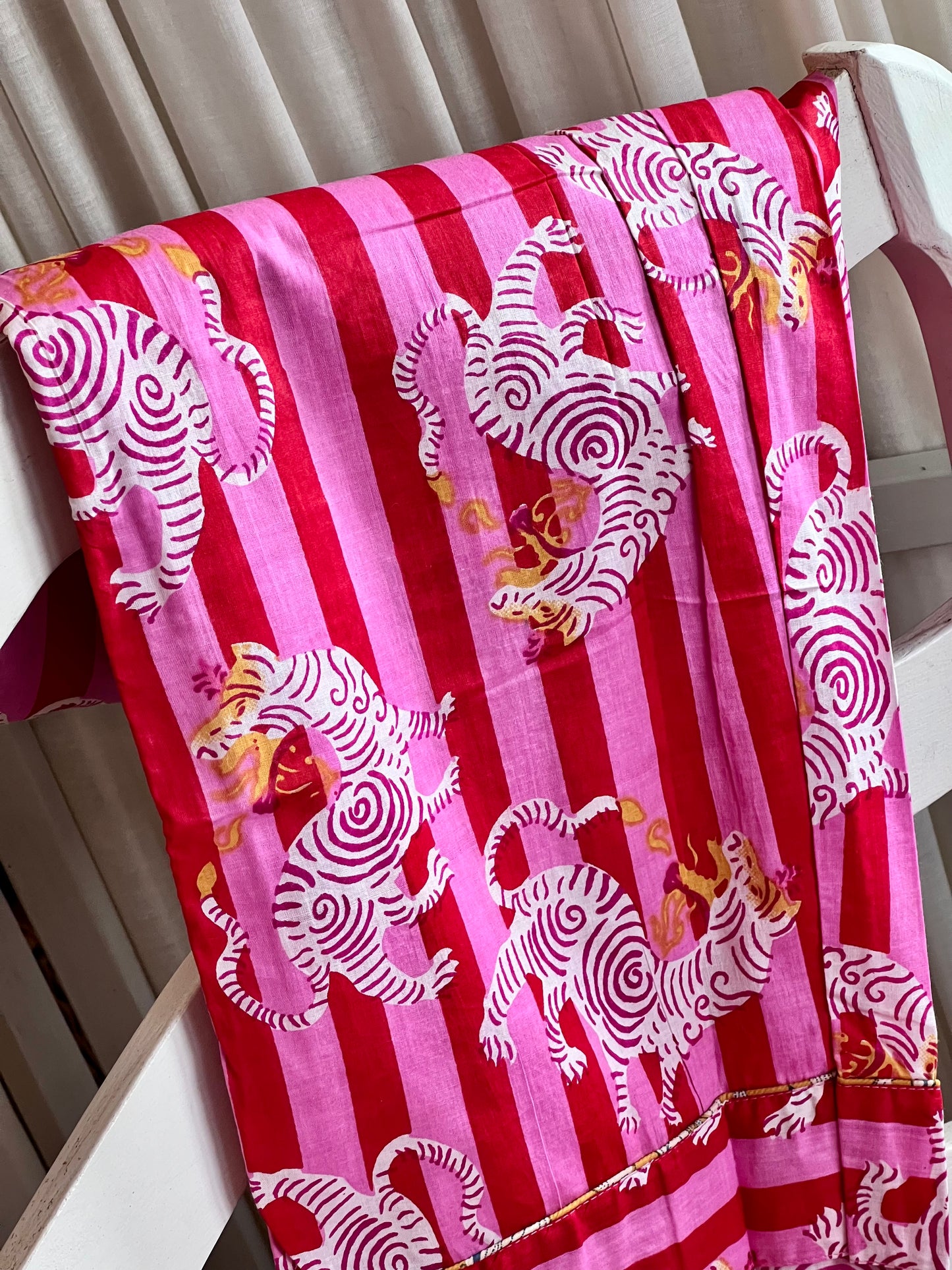 Pyjamas Tiger  ~ Full Set ~ Wonka Stripe ~ Pink Red