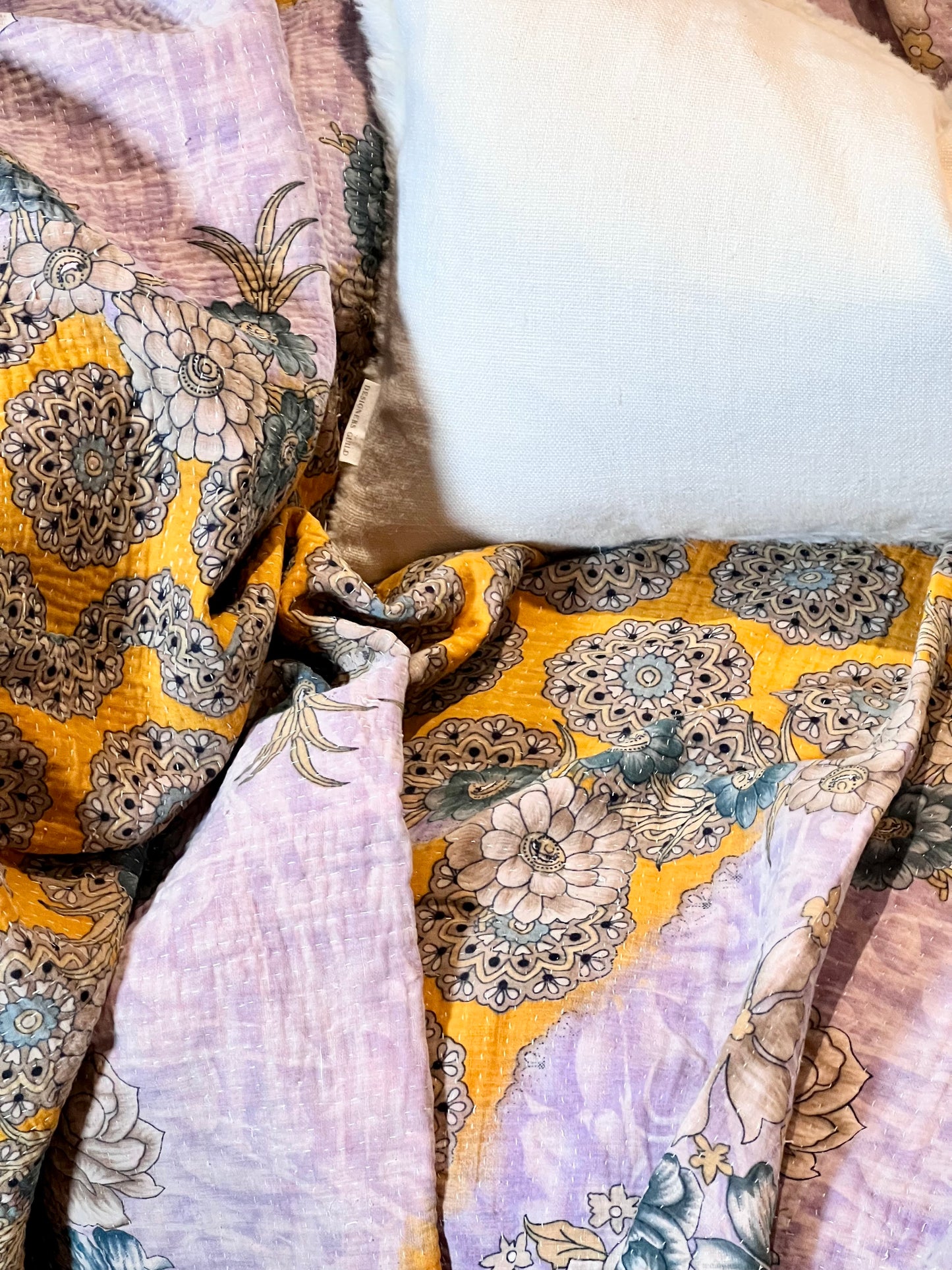 Kantha Quilt ~ Lila