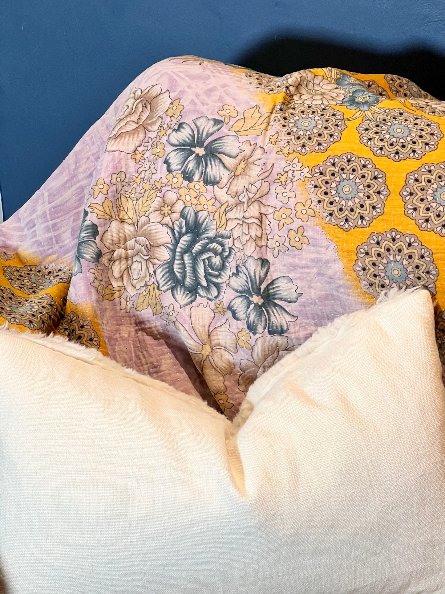 Kantha Quilt ~ Lila