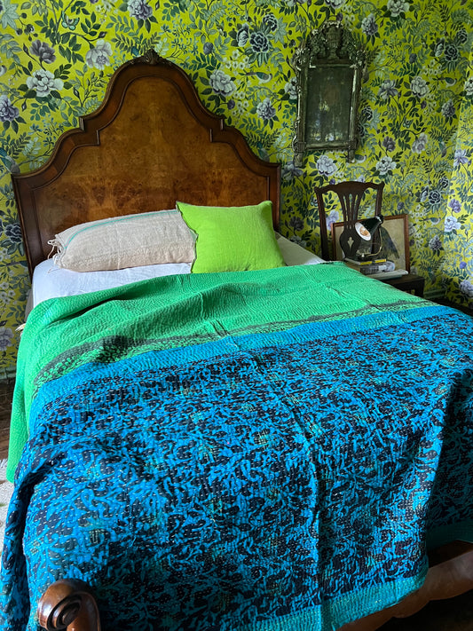 Kantha Quilt ~ Celeste