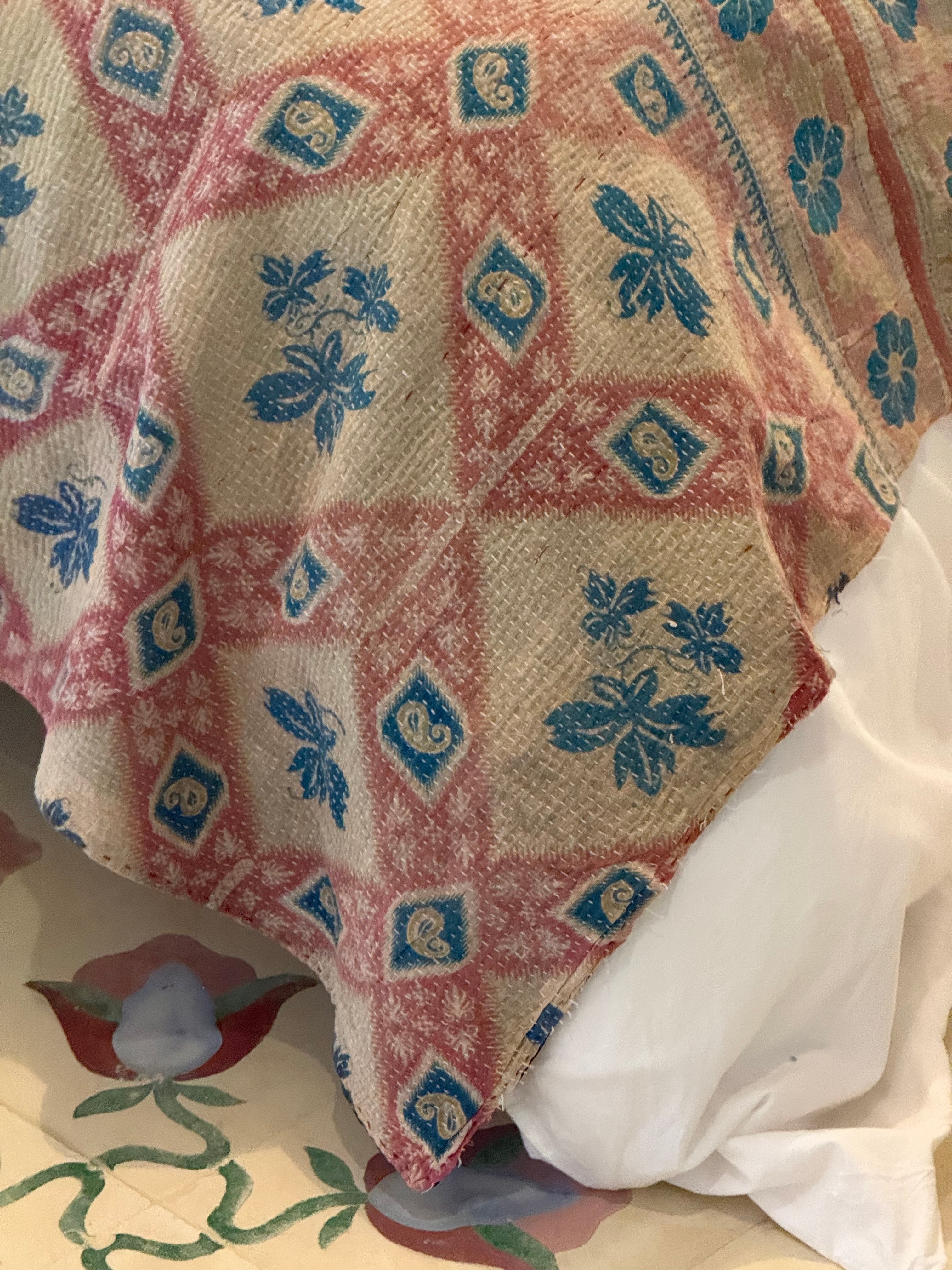Kantha Quilt ~ Indie Pink
