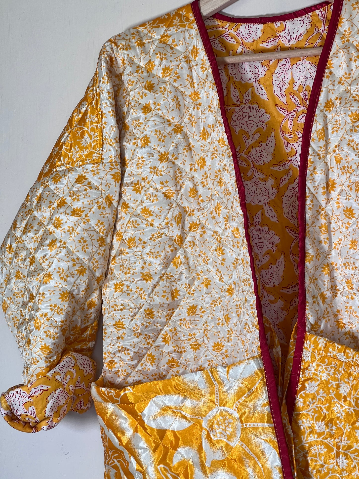 Limited Edition Silk Sari Jacket ~ Sunshine