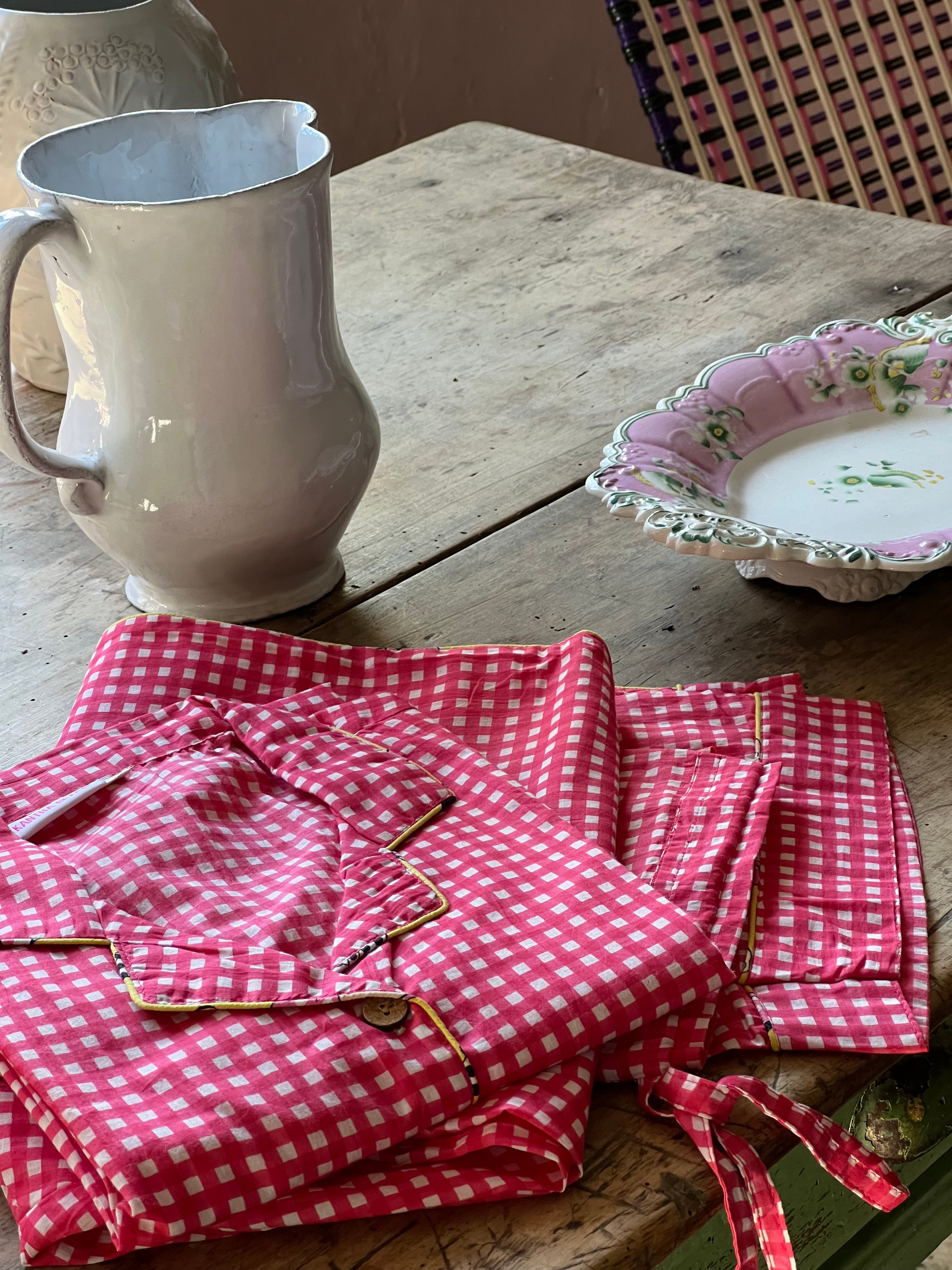 Pyjamas ~ Dorothy ~ Full Set ~ Pink or Cherry