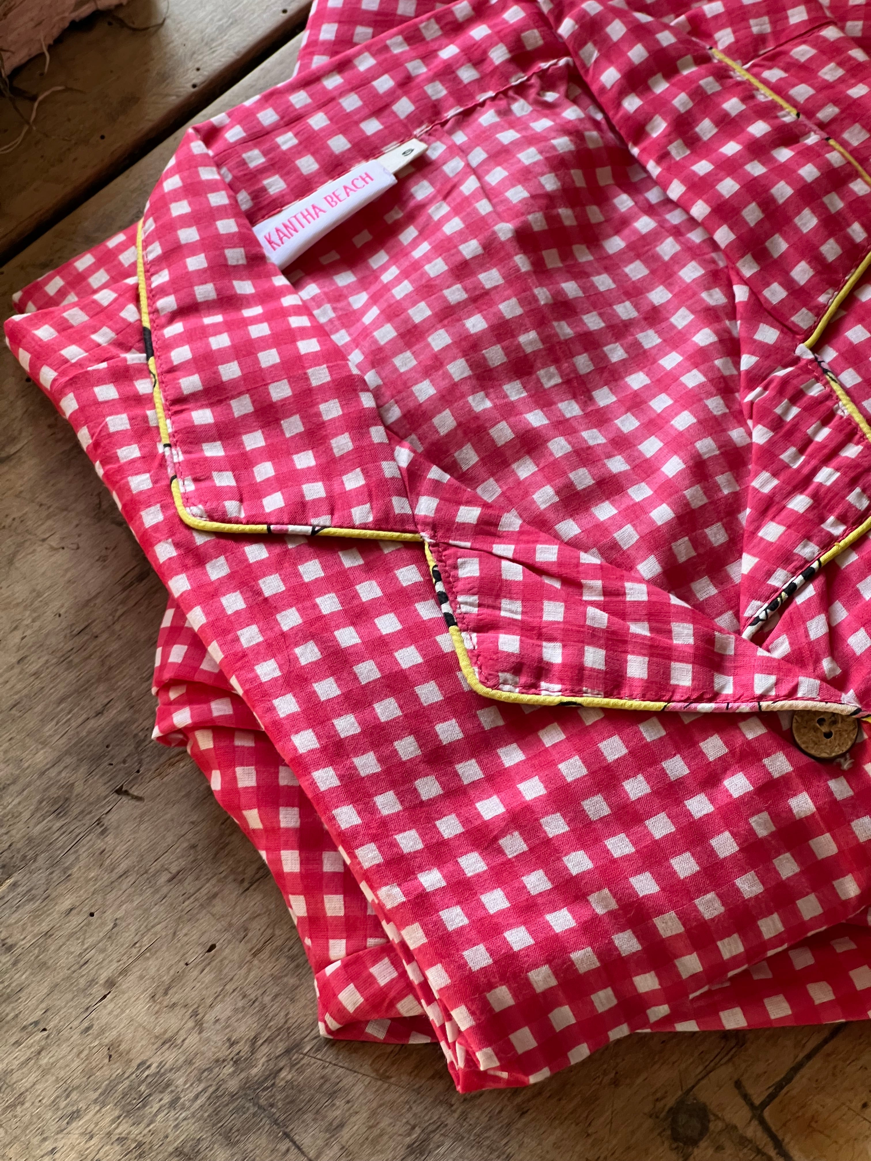 Pyjamas ~ Dorothy ~ Full Set ~ Pink or Cherry