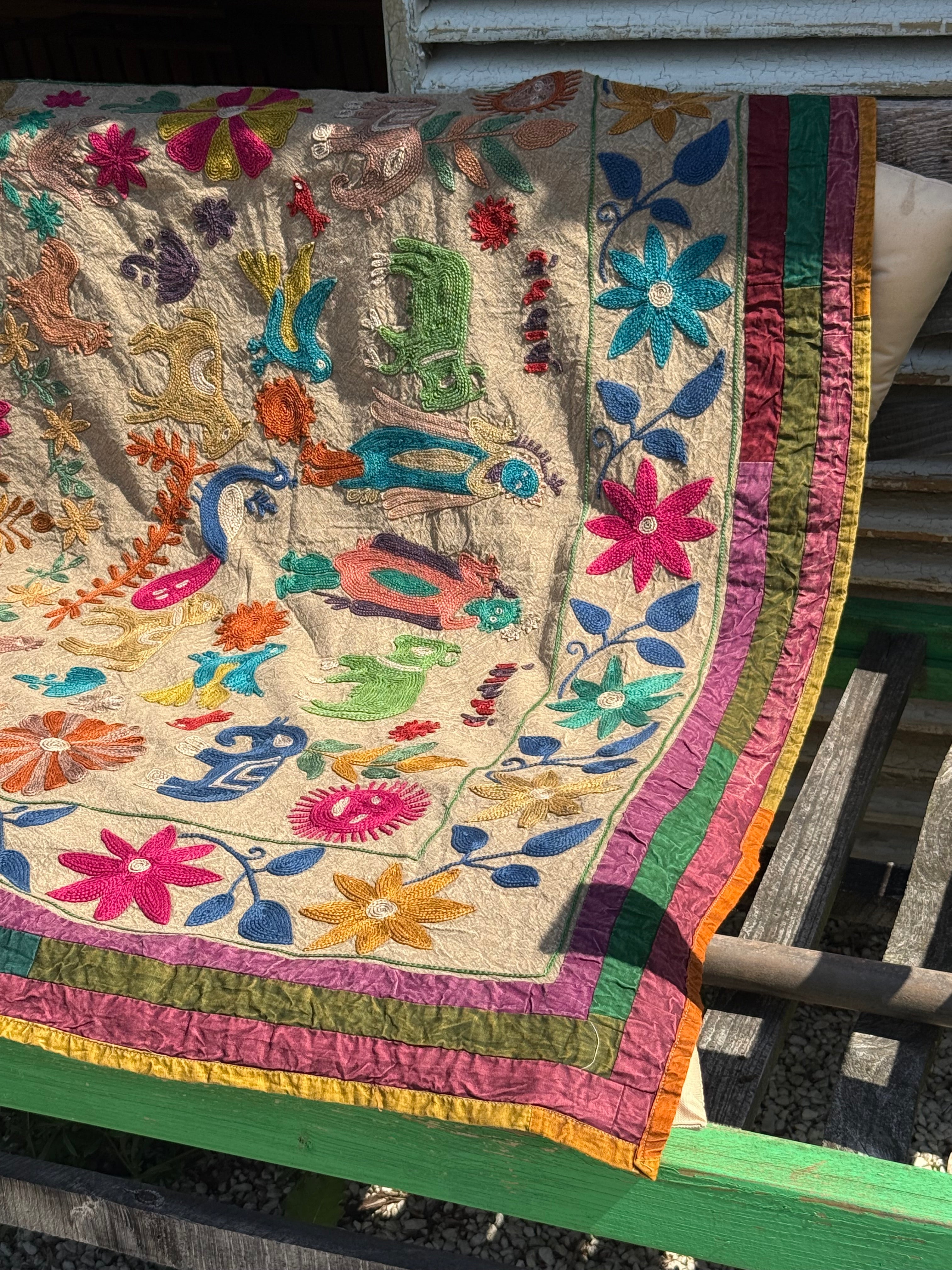 Folk SUZANI Quilt ~ Nomad