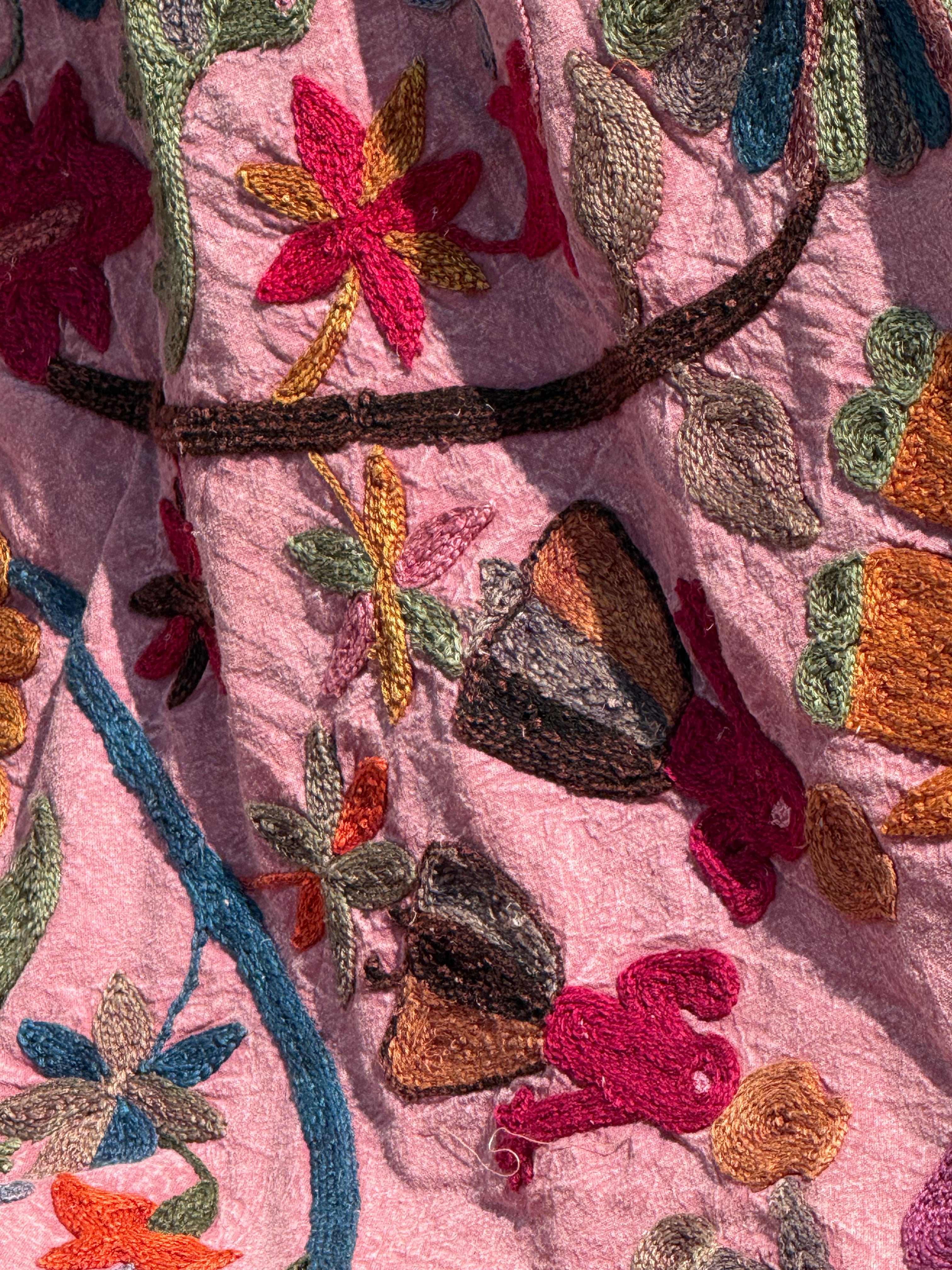 Folk SUZANI Quilt ~ desert rose