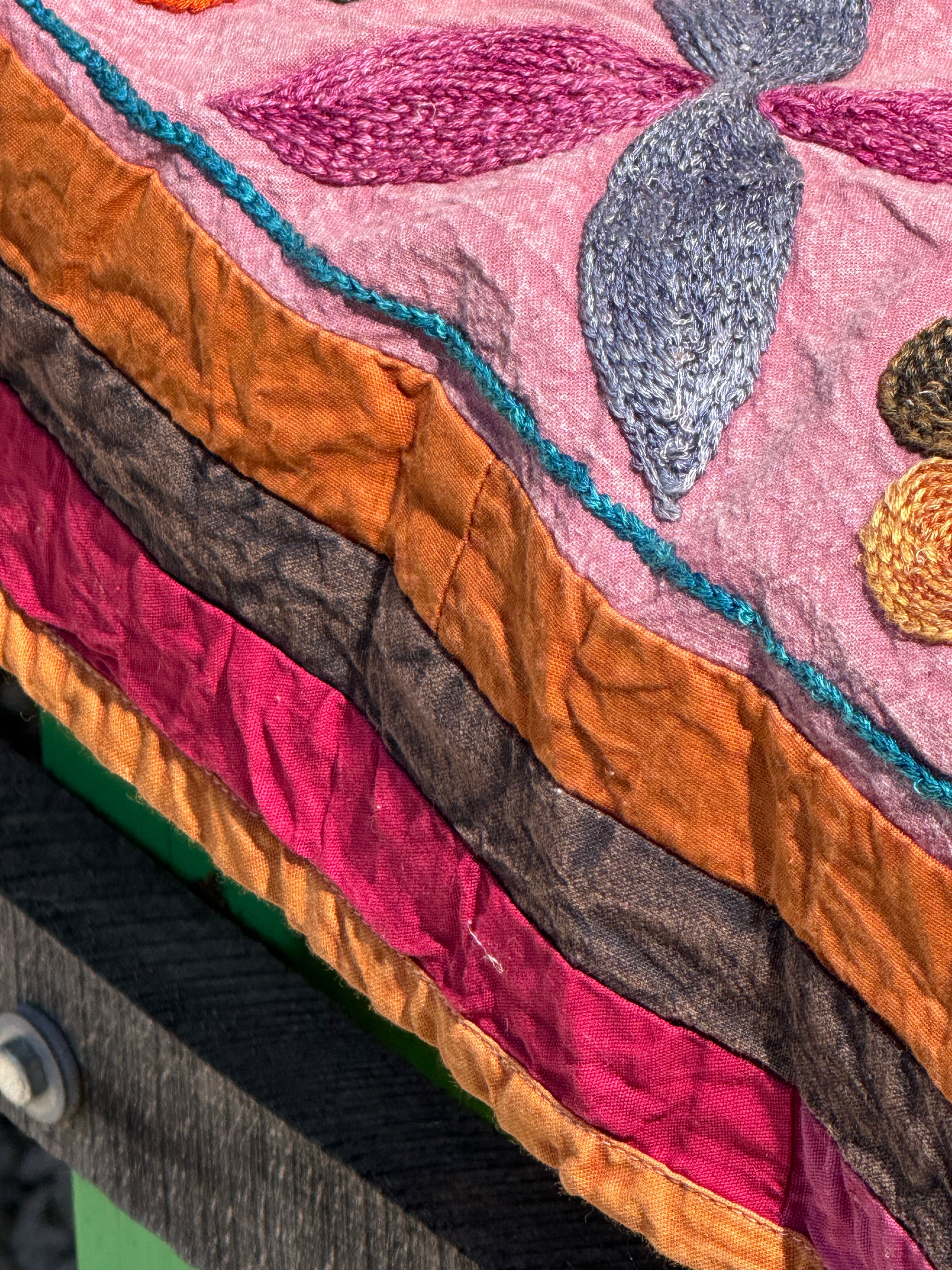 Folk SUZANI Quilt ~ desert rose