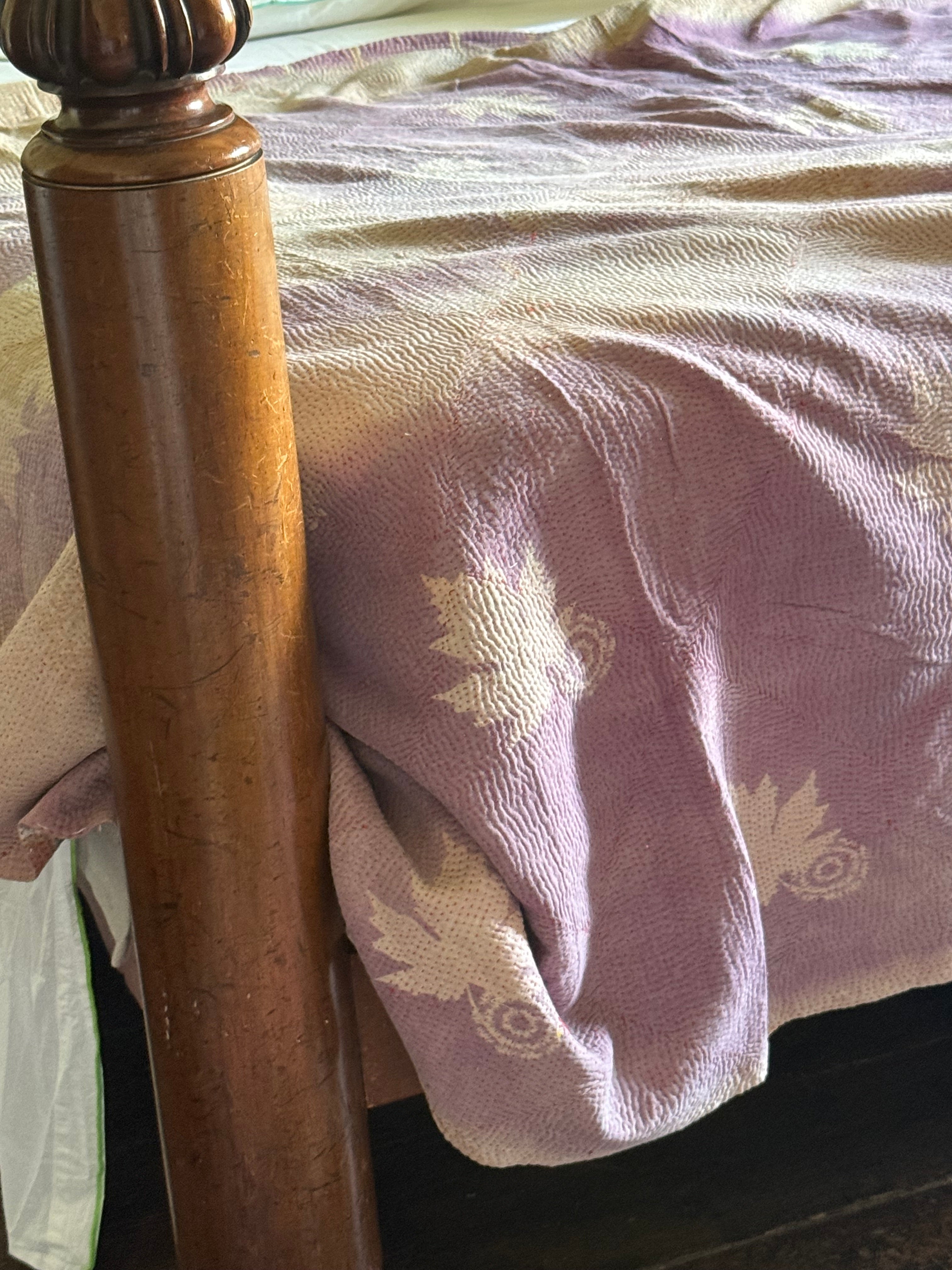 Kantha Quilt ~ Needlepoint Rose