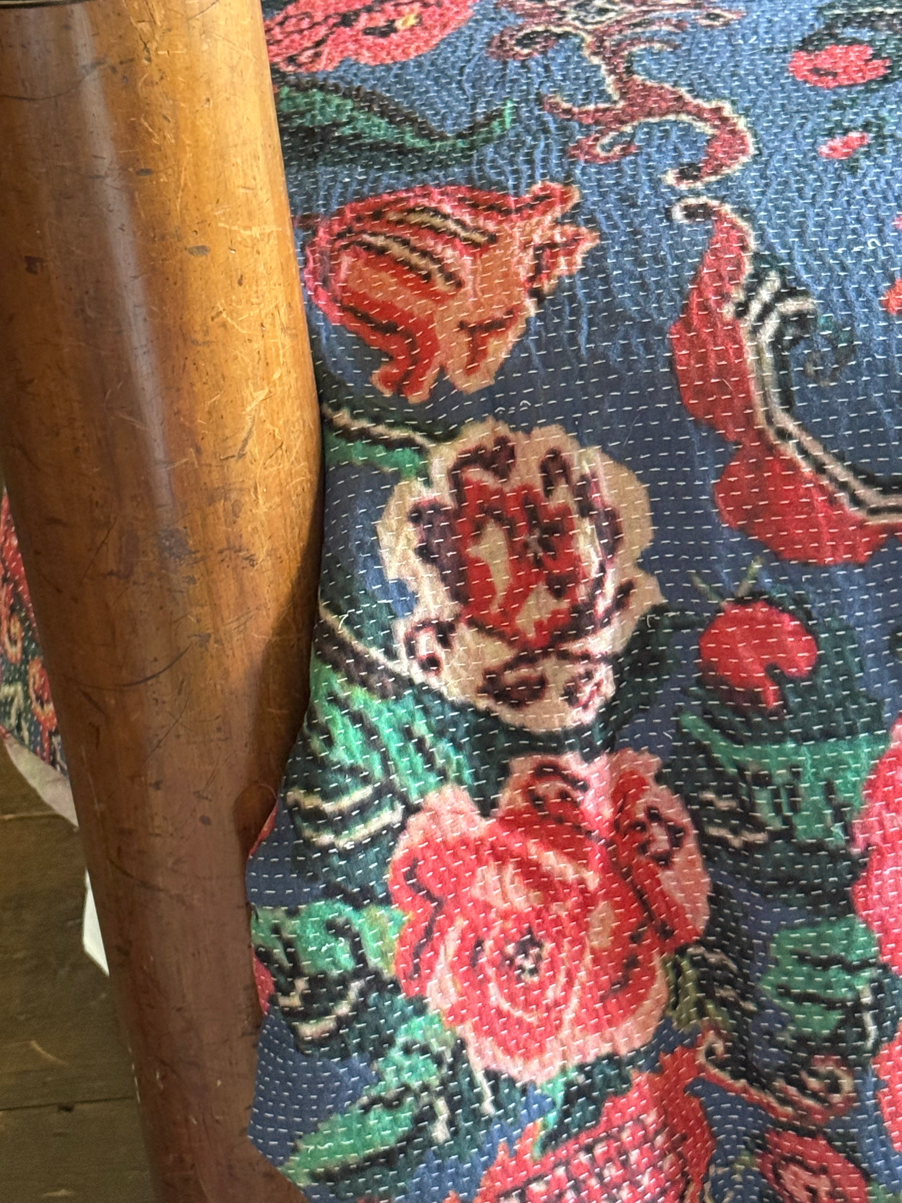 Kantha Quilt ~ Soft Stitch Rose