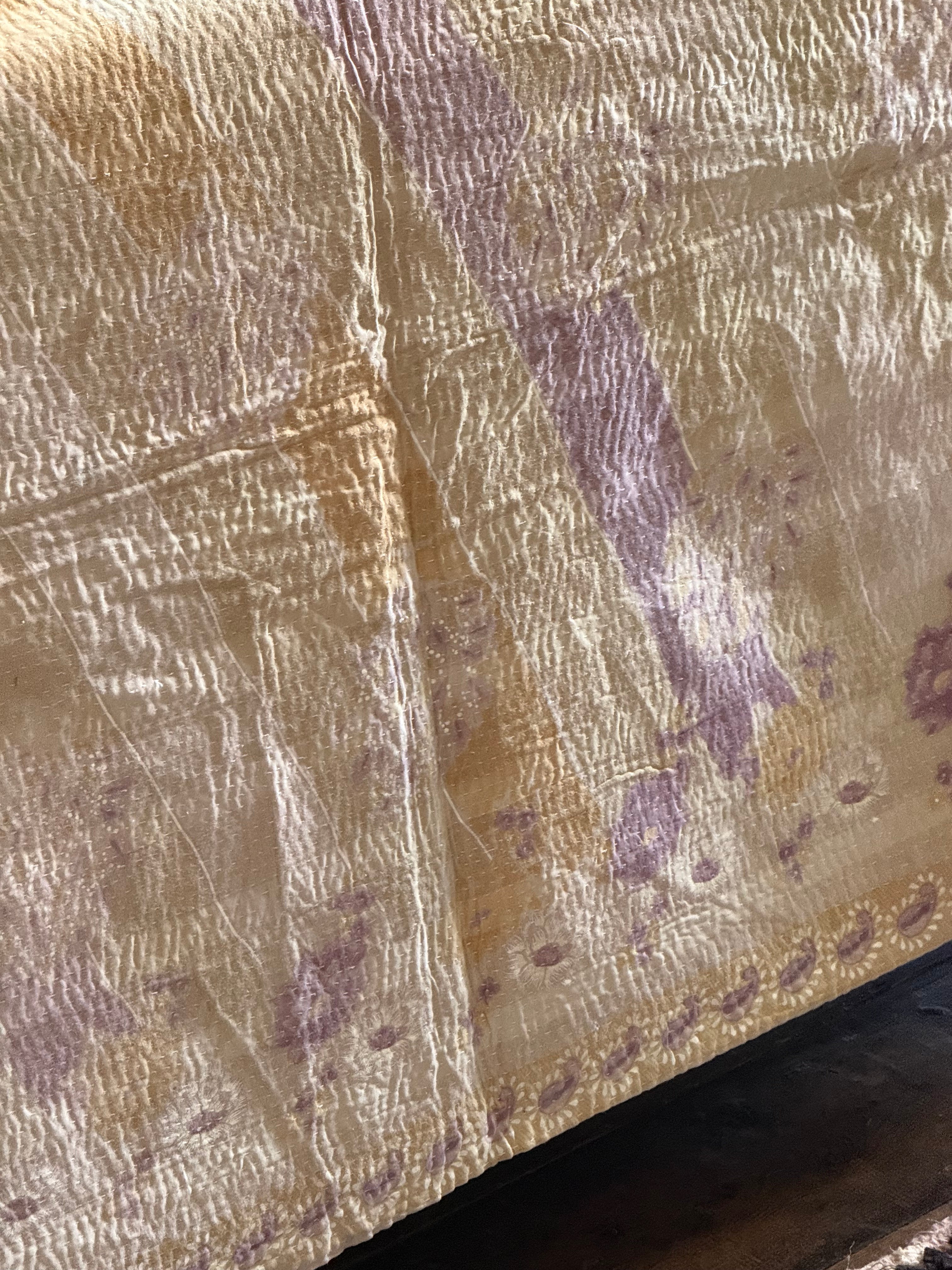 Kantha Quilt ~ Soft Stitch Rose