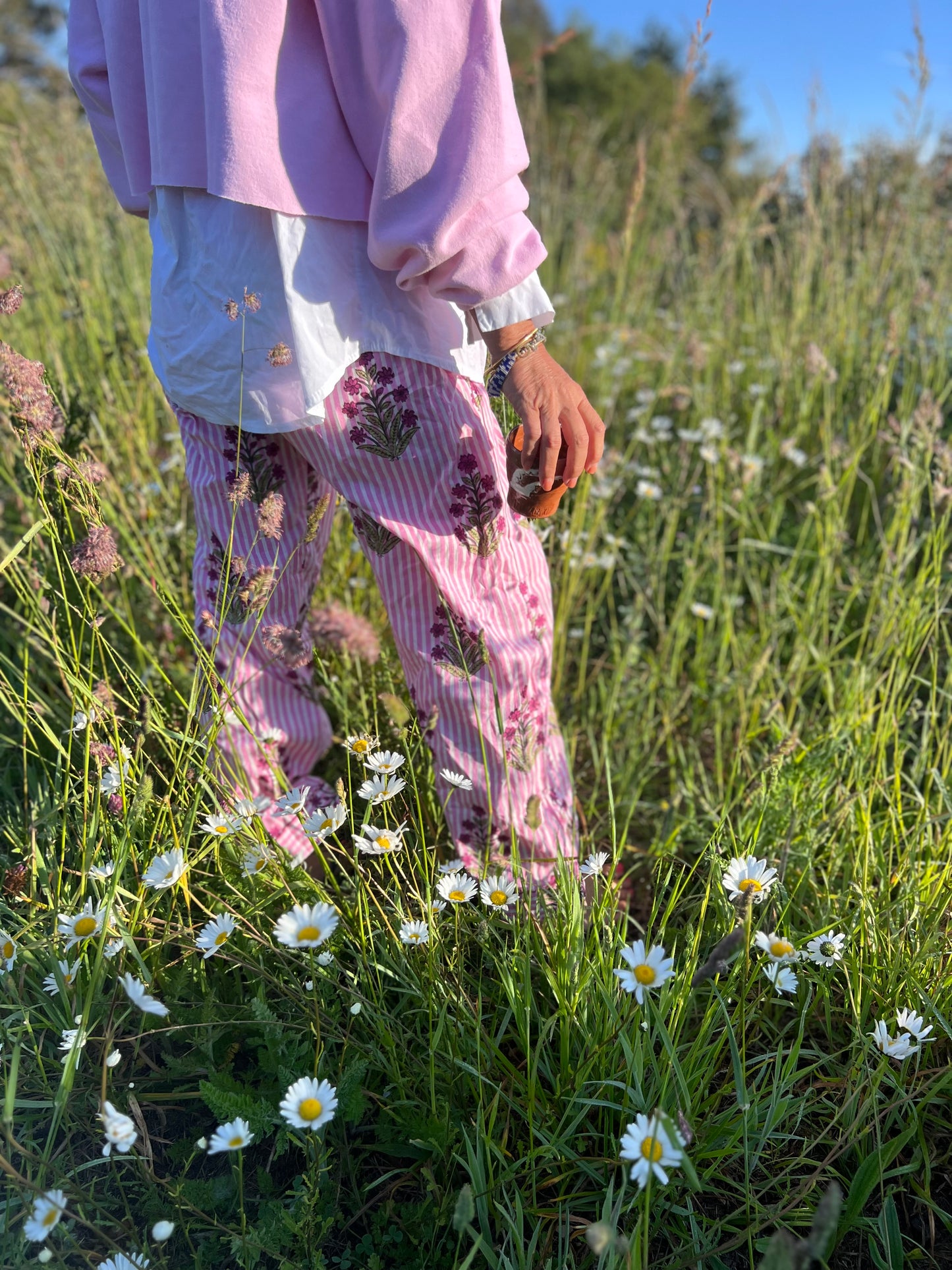 Delphine PYJAMA Pants ~ Peony