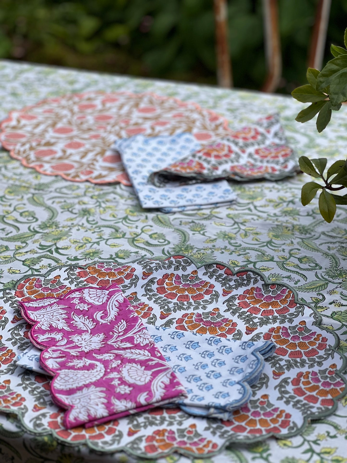 Table Mat and Napkin Sets ~ Mixed Print ~ Sets of 4 (Table Linen )