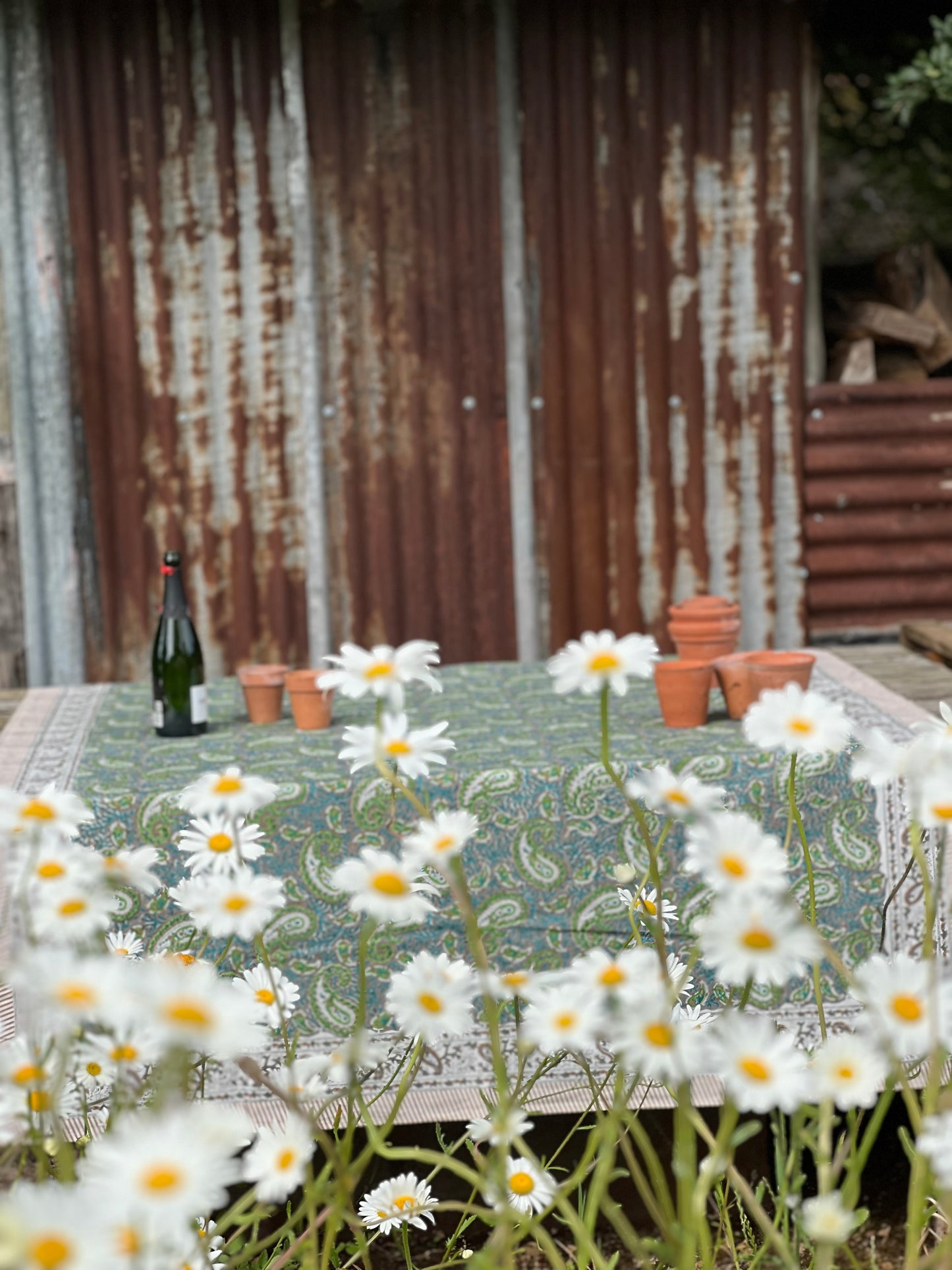 Table Linen ~ Emerald Paisley