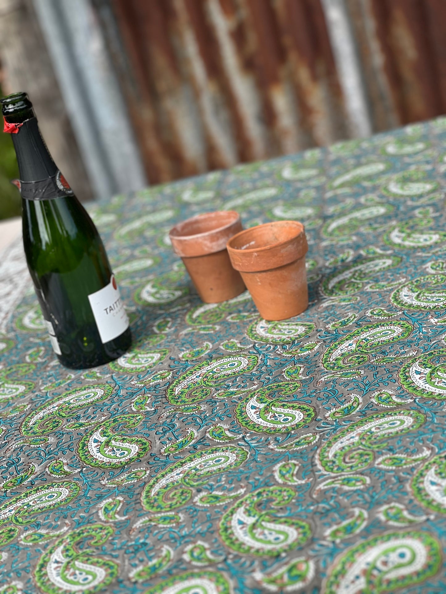 Table Linen ~ Emerald Paisley