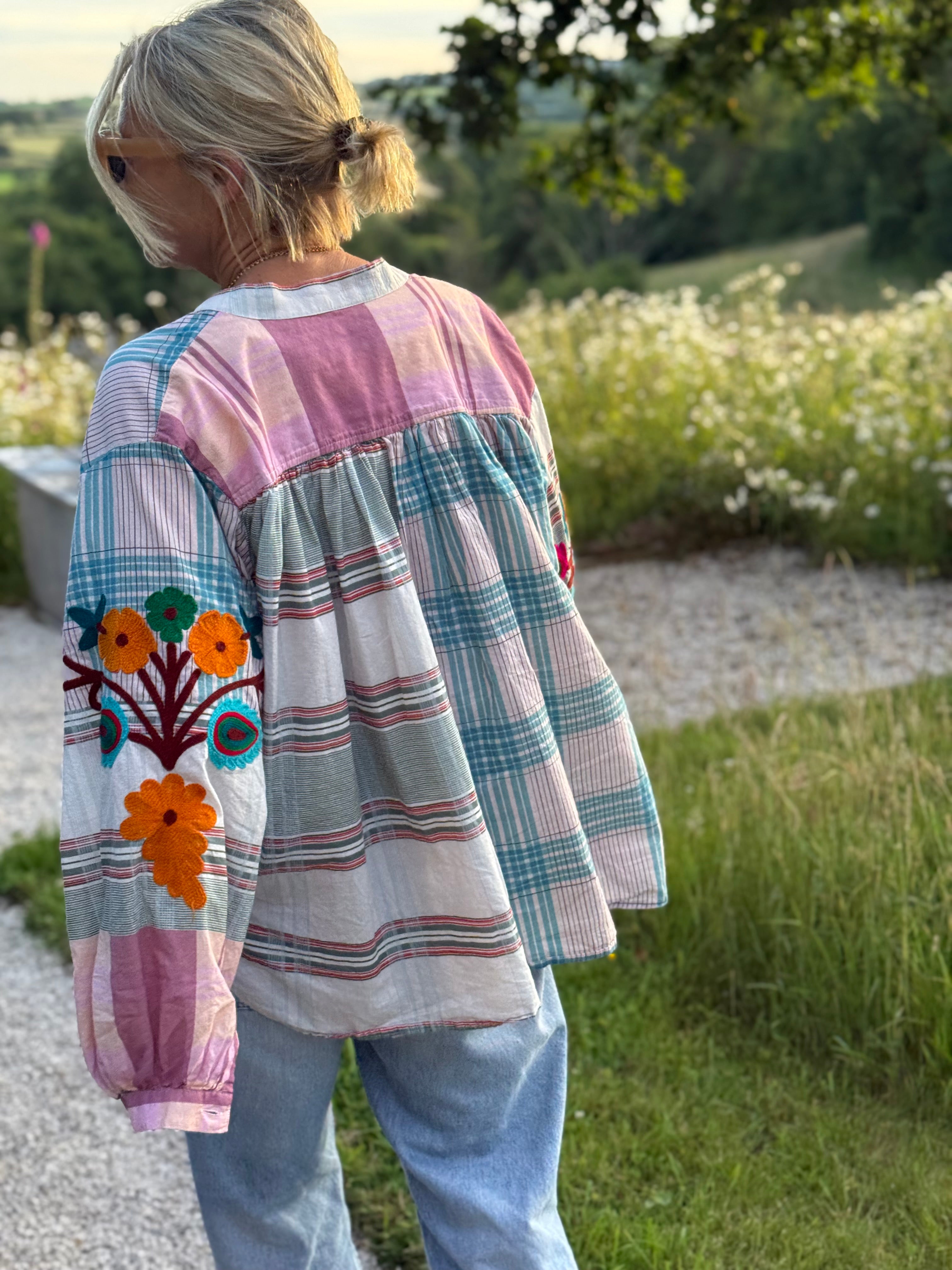The Souk Blouse ~ Blue Hues