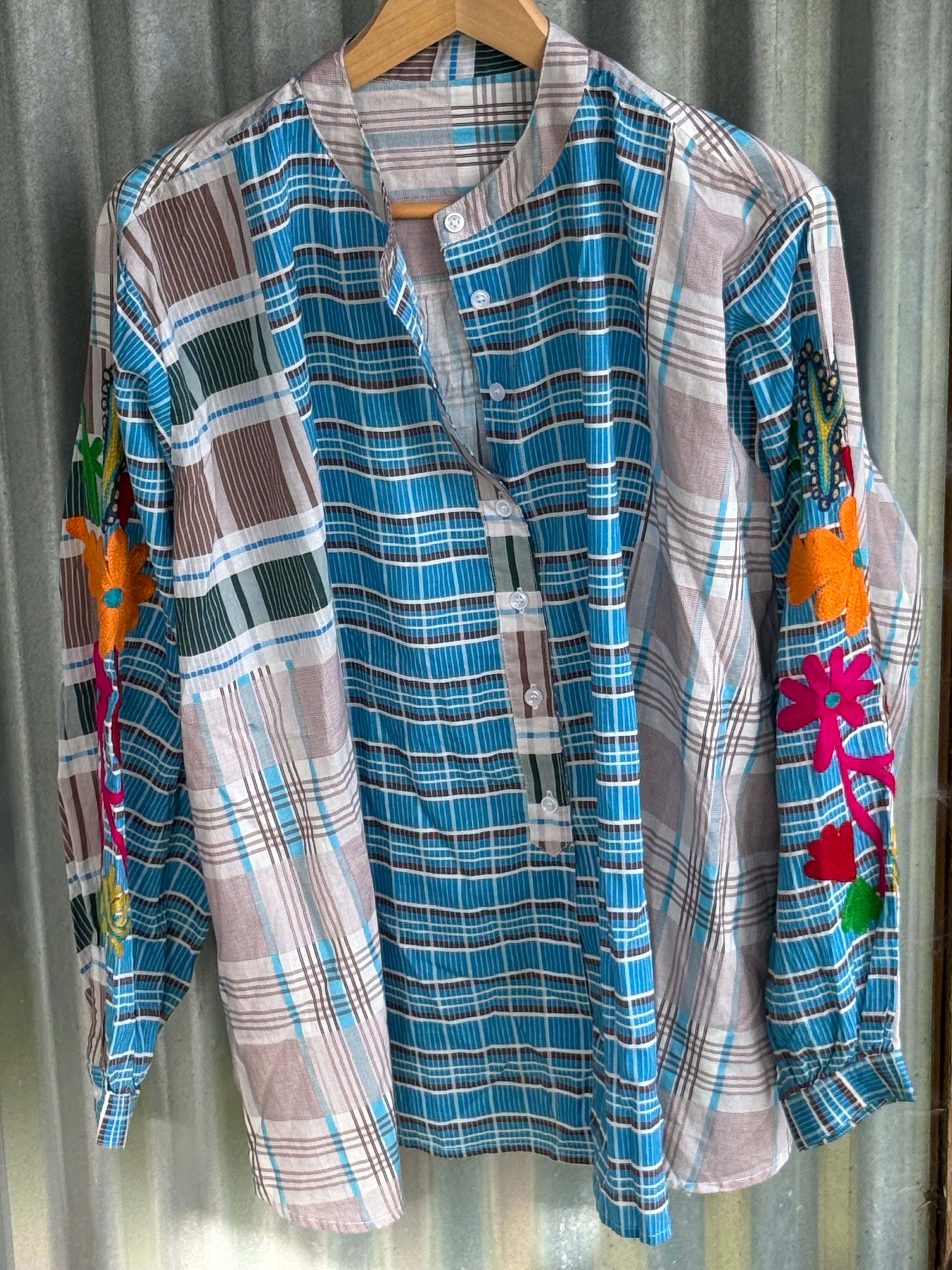 The Souk Blouse ~ Blue Hues