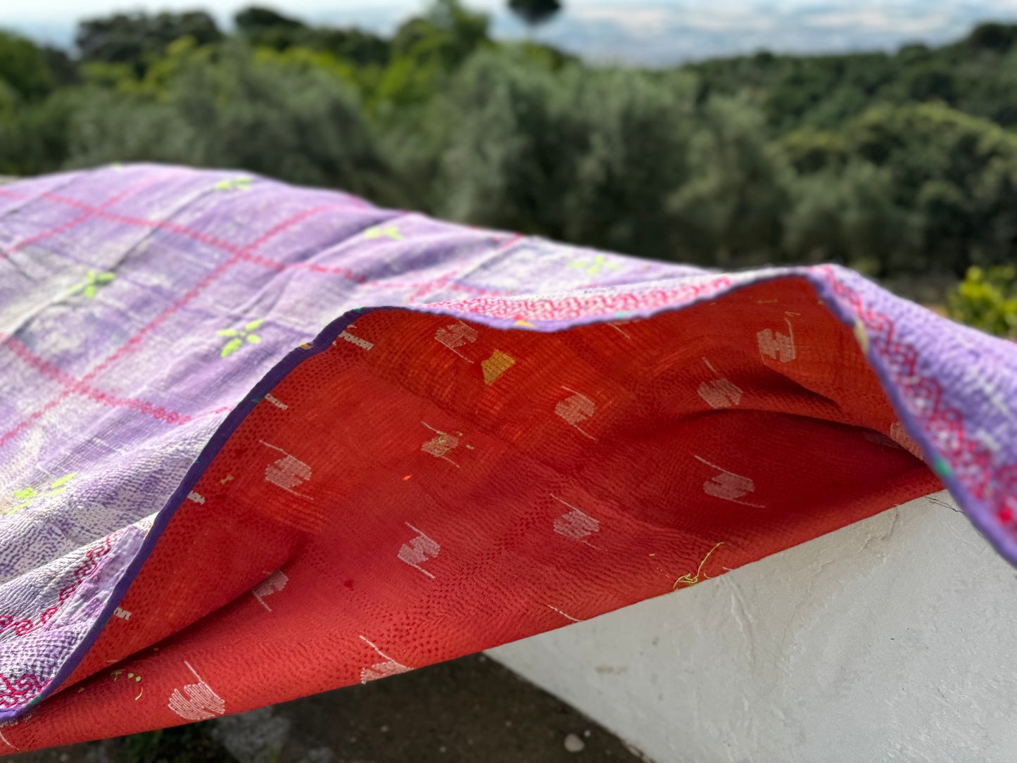 Kantha Quilt ~ Violetta