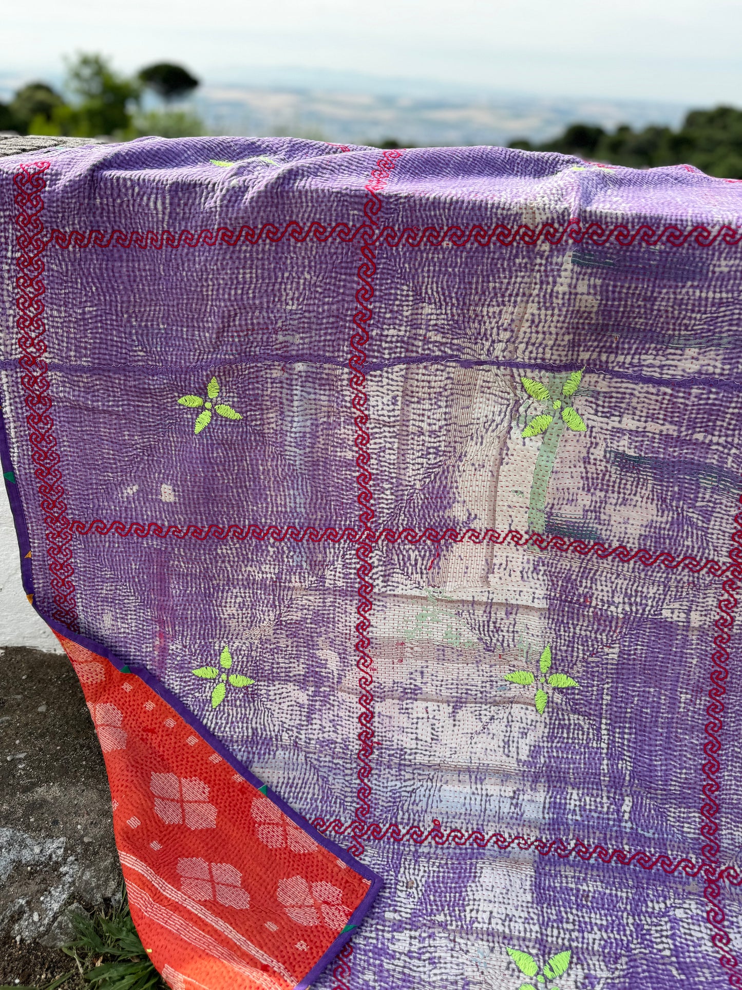 Kantha Quilt ~ Violetta