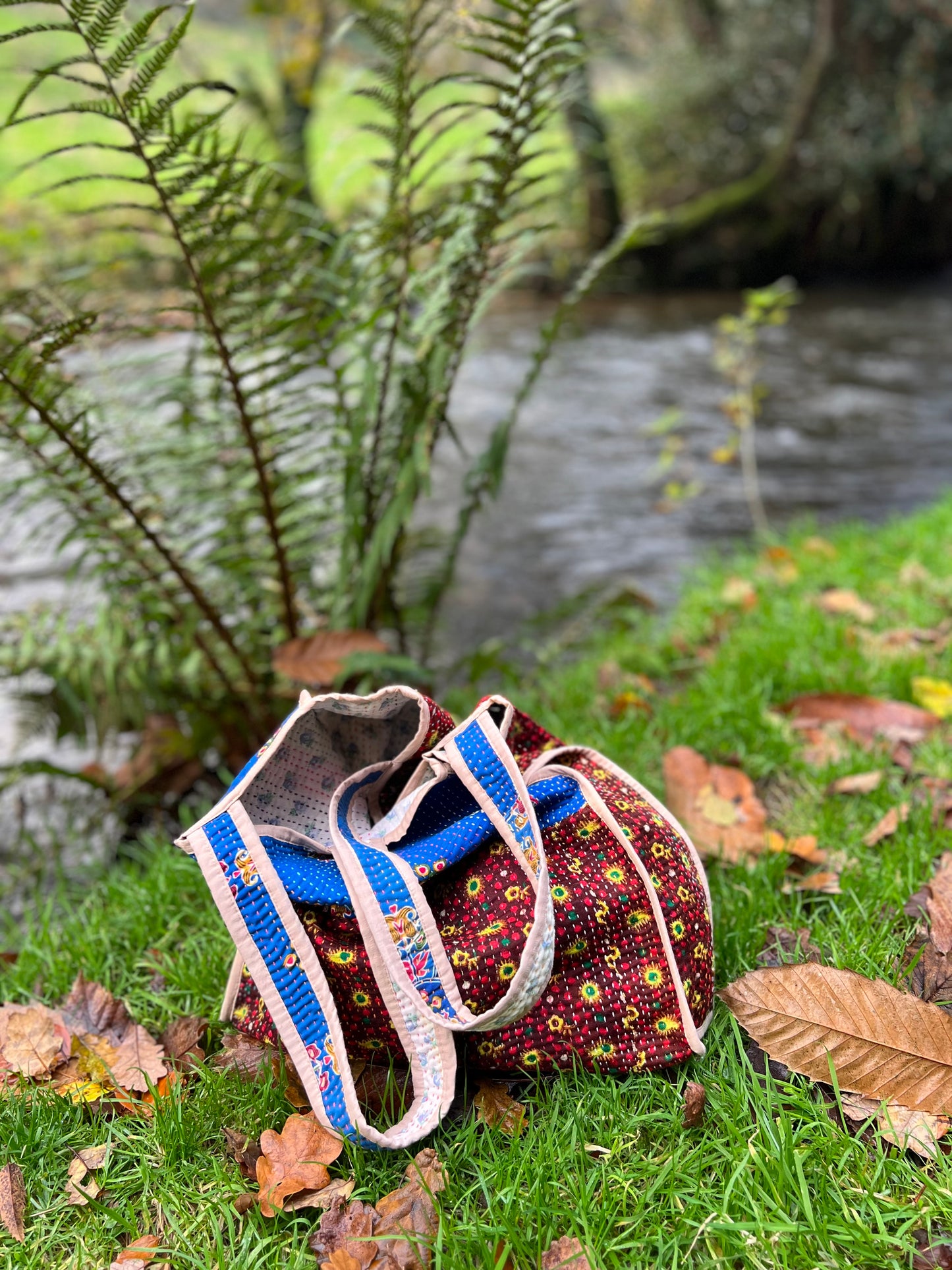 Tote Bags ~ Vintage Kantha