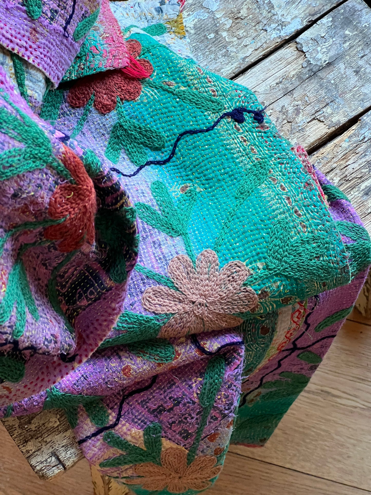 SUZANI Embroidered Kantha ~ Bloomsbury