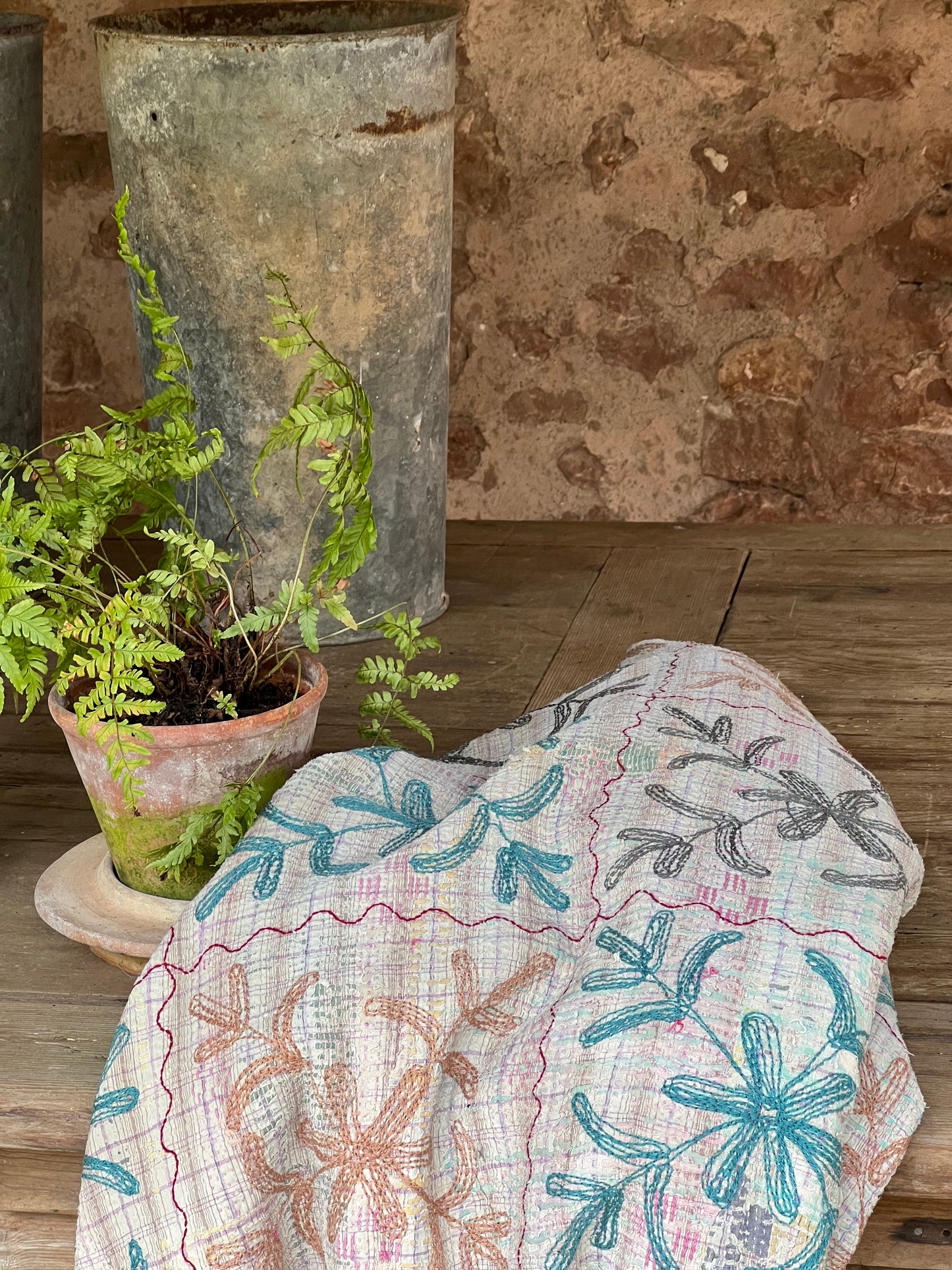 SUZANI Kantha Quilt ~ Tolland