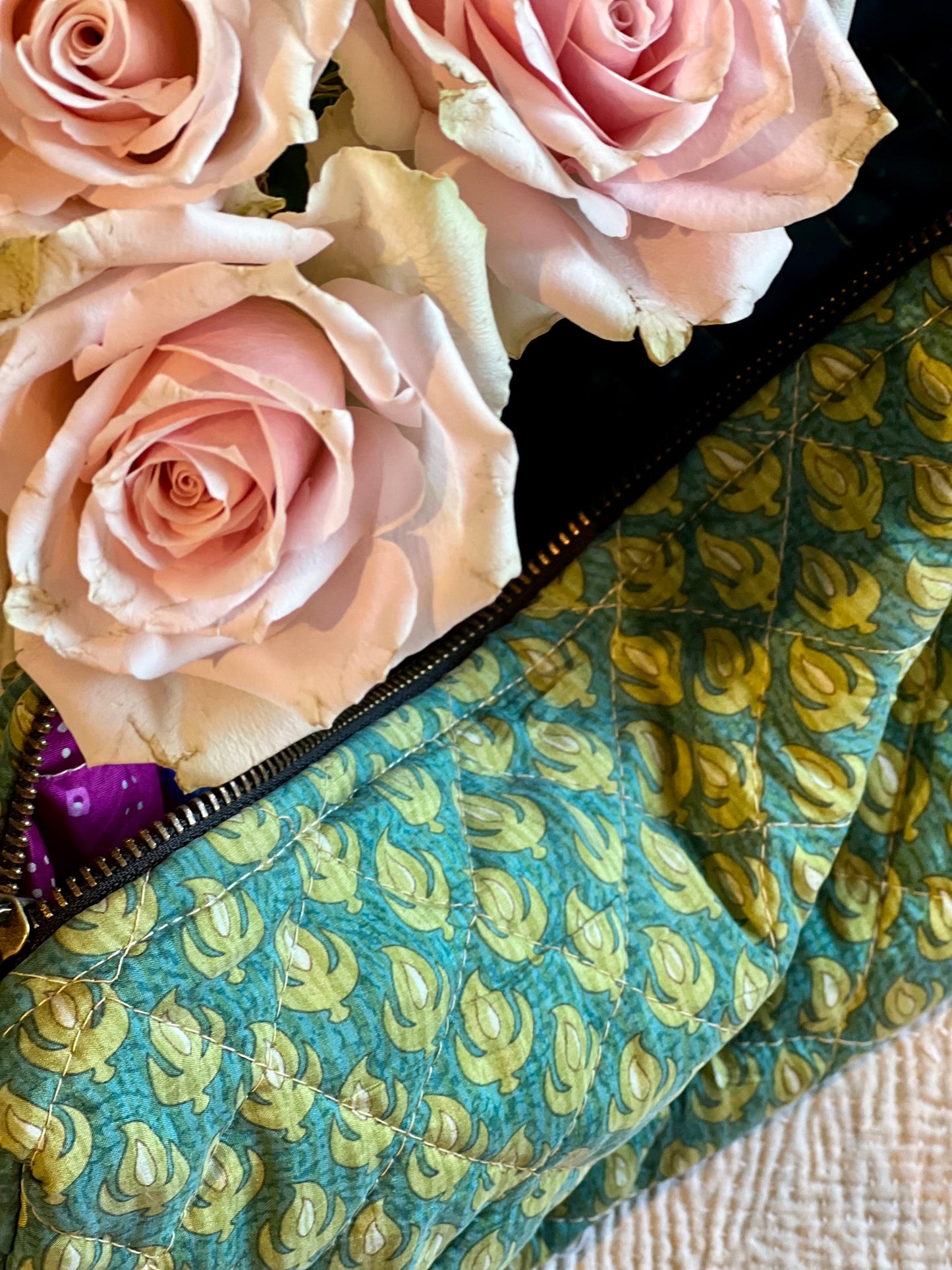 Silk Sari Make up Bags 💫Large